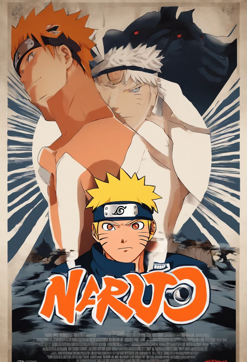 "Create breathtaking movie posters inspired by Masashi Kishimoto's Naruto, Showing off the legendary Naruto Uzumaki in glory."、fullnude、Raised sexy