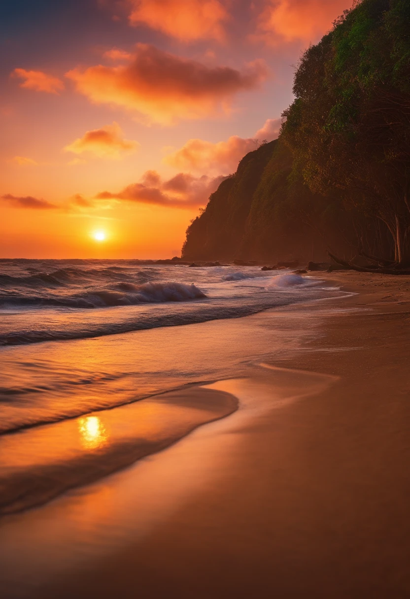 apenas belas paisagens, artificiais,Beachside,Sunset