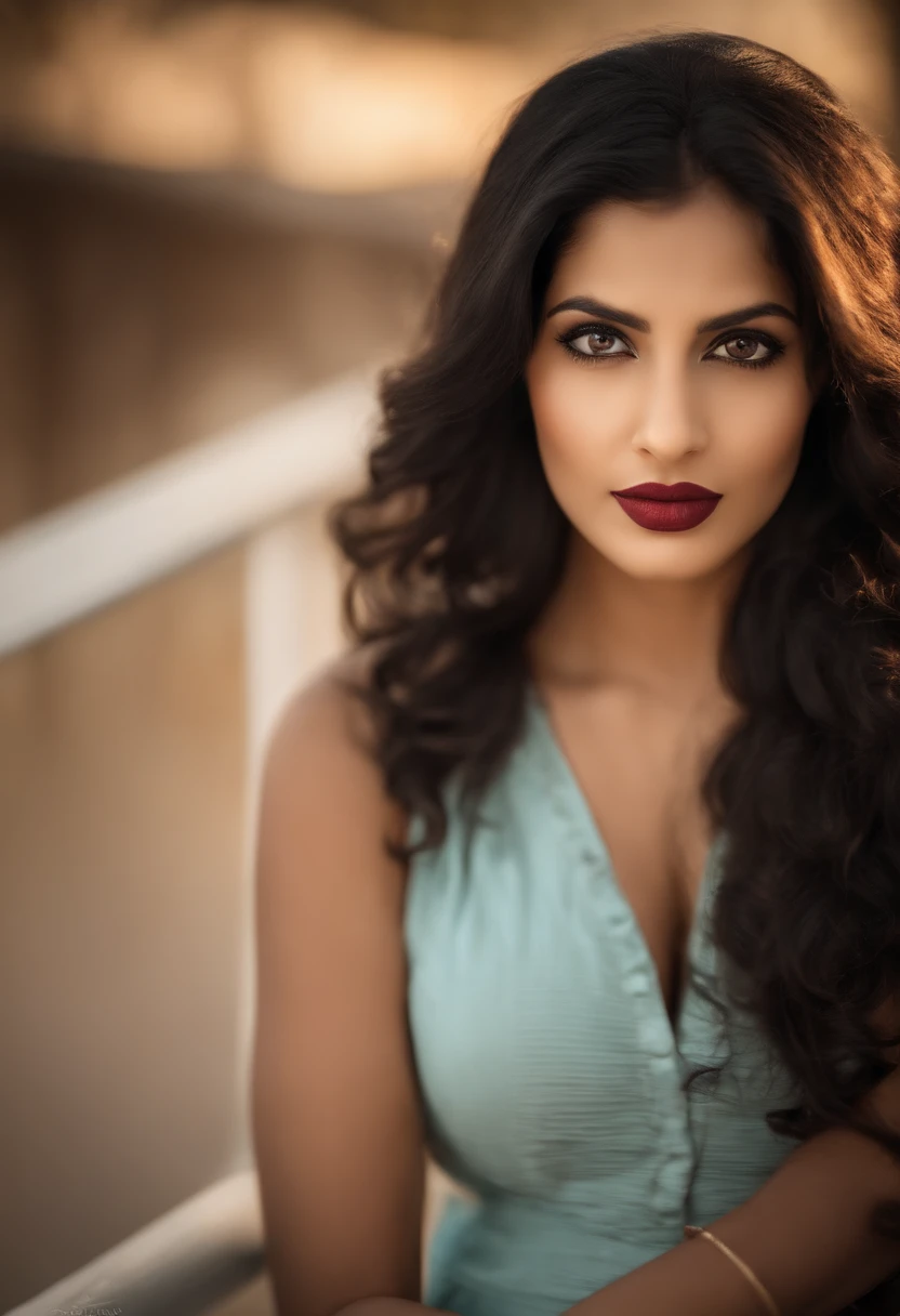 ((beautiful)+(attractive:0.9)+(sensual:0.8)) white indian women ((nerd:0.8)+(lovely)+(clean skin)) with hazel eyes and red lips. Medium dark black hair, ((intense eyes)), with picturesque back ground, facing the camera, slr camera picture, 8k, ultra realistic image
 INFO
Size
1536X1536
Date