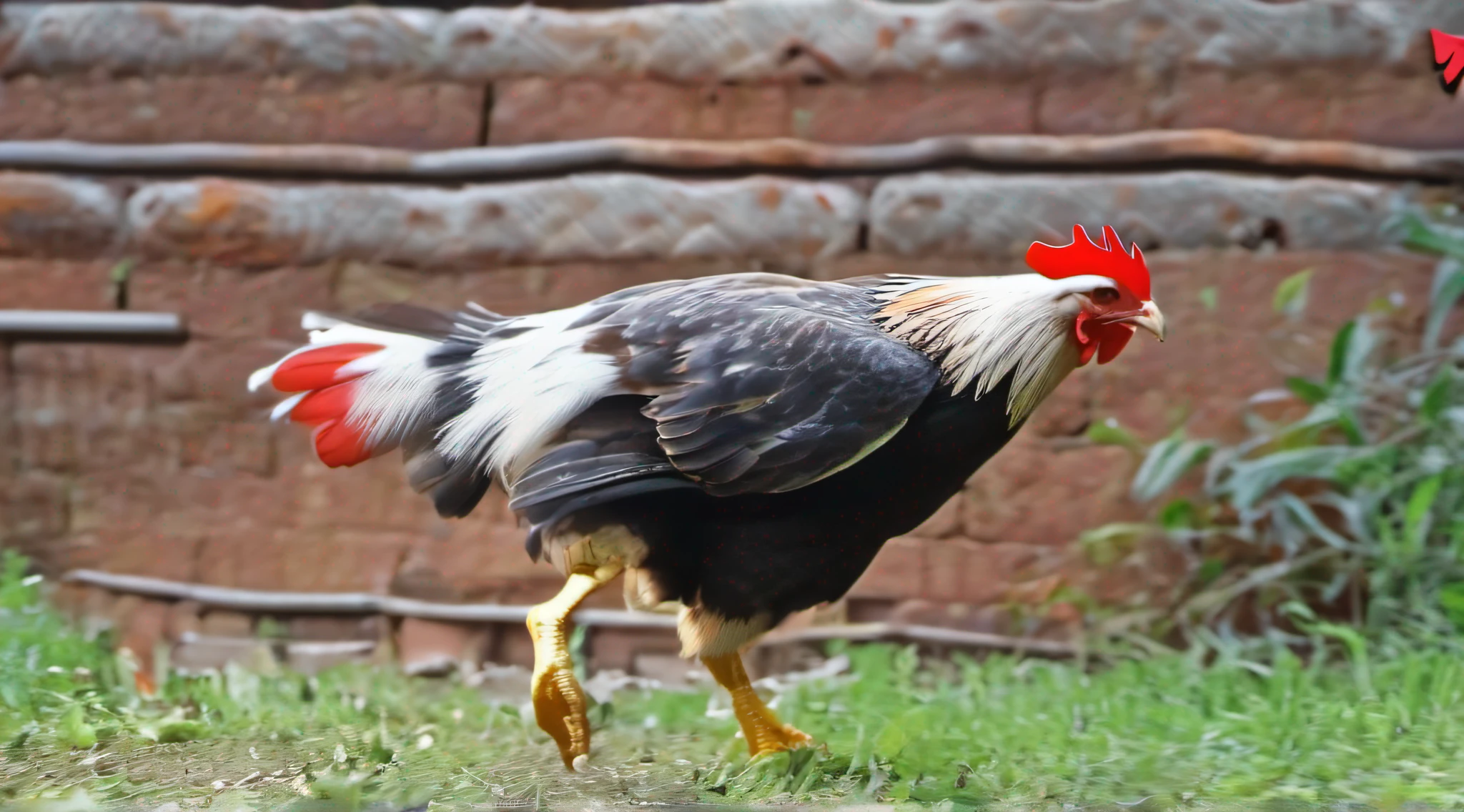 Chickens scared by possible eagle attack in Nepalese yard।
