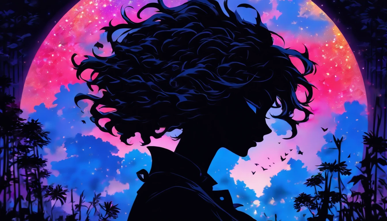 (Silhouette Art,cutouts:1.6)
(((Paper cutting art,A world where only black exists:1.3)

(Cowboy Shot),1 girl,Solo,
(Girl in dress,profile:1.2),white, Clear and beautiful face,Countless meteors、The Moon Behind、Empty train

break
(the blue moon)
Textured glass background,Tarot card atmosphere