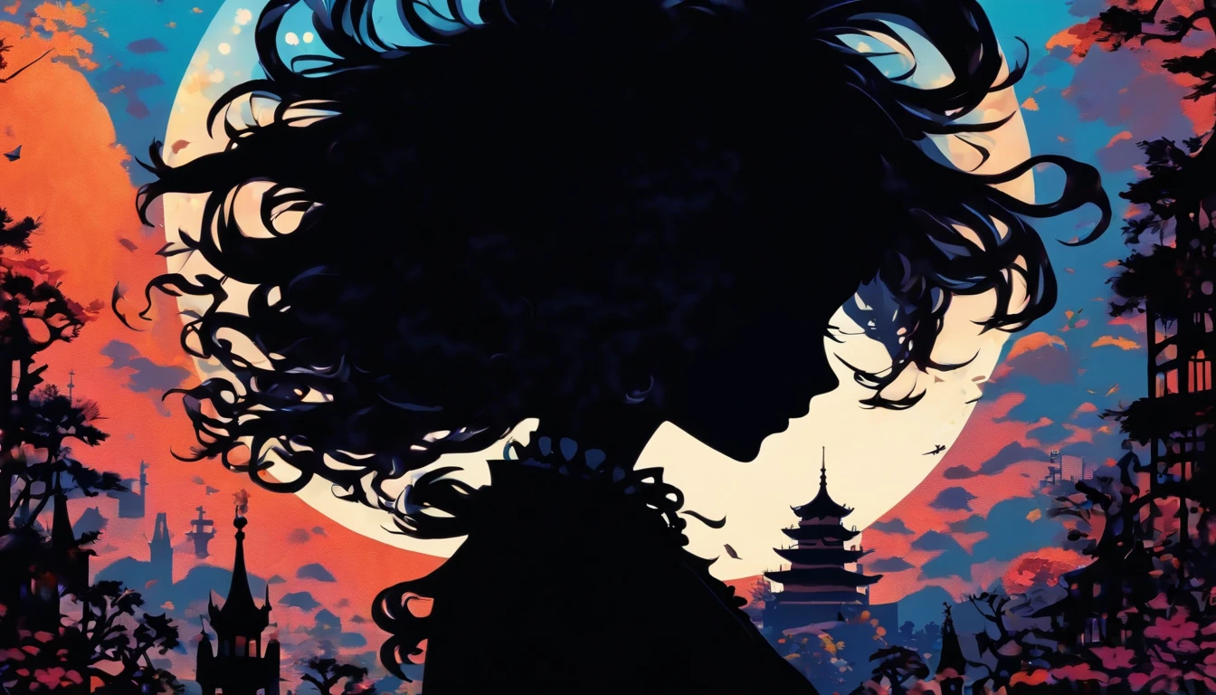 (Silhouette Art,cutouts:1.6)
(((Paper cutting art,A world where only black exists:1.3)
(Cowboy Shot),1 girl,Solo,
(Girl in dress,profile:1.2),white, Clear and beautiful face,Countless meteors、The Moon Behind、Empty train
break
(the blue moon)
Textured glass background,Tarot card atmosphere