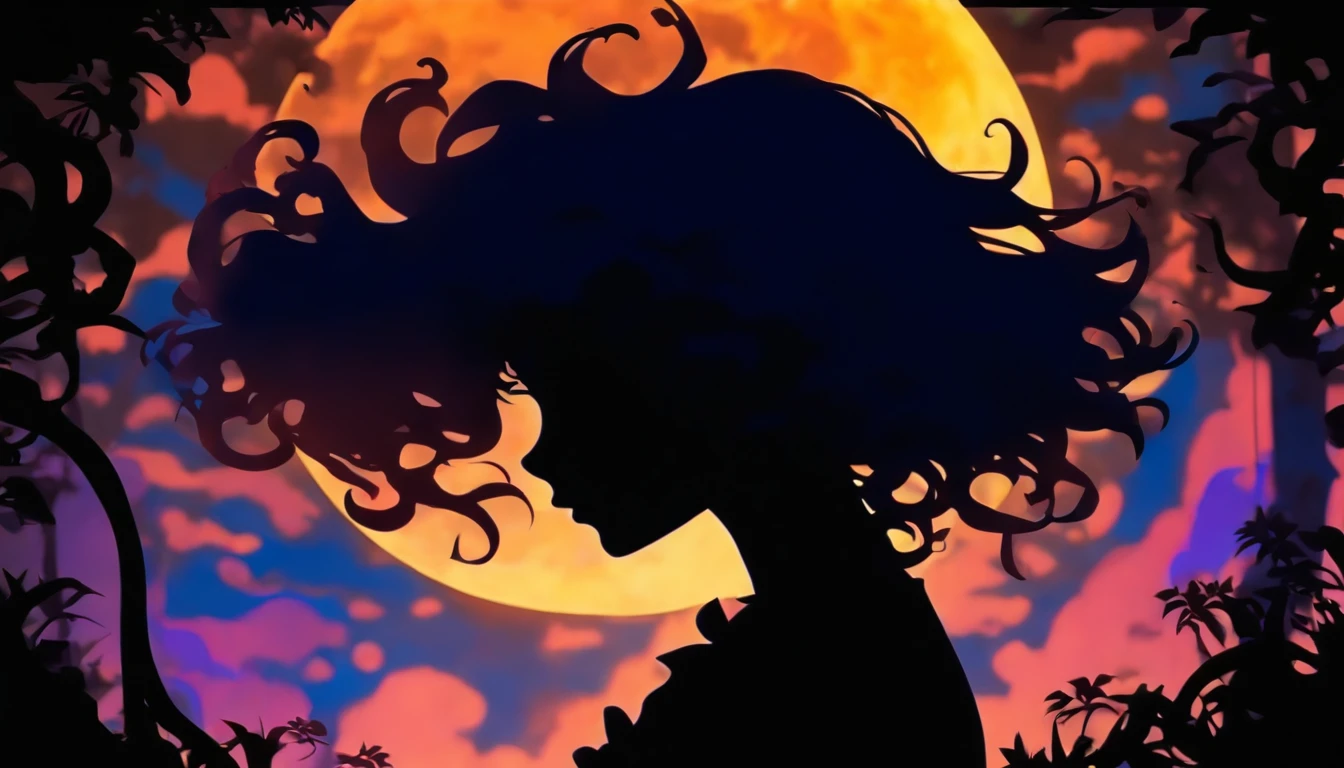 (Silhouette Art,cutouts:1.6)
(((Paper cutting art,A world where only black exists:1.3)
(Cowboy Shot),1 girl,Solo,
(Girl in dress,profile:1.2),white, Clear and beautiful face,Countless meteors、The Moon Behind、Empty train
break
(the blue moon)
Textured glass background,Tarot card atmosphere