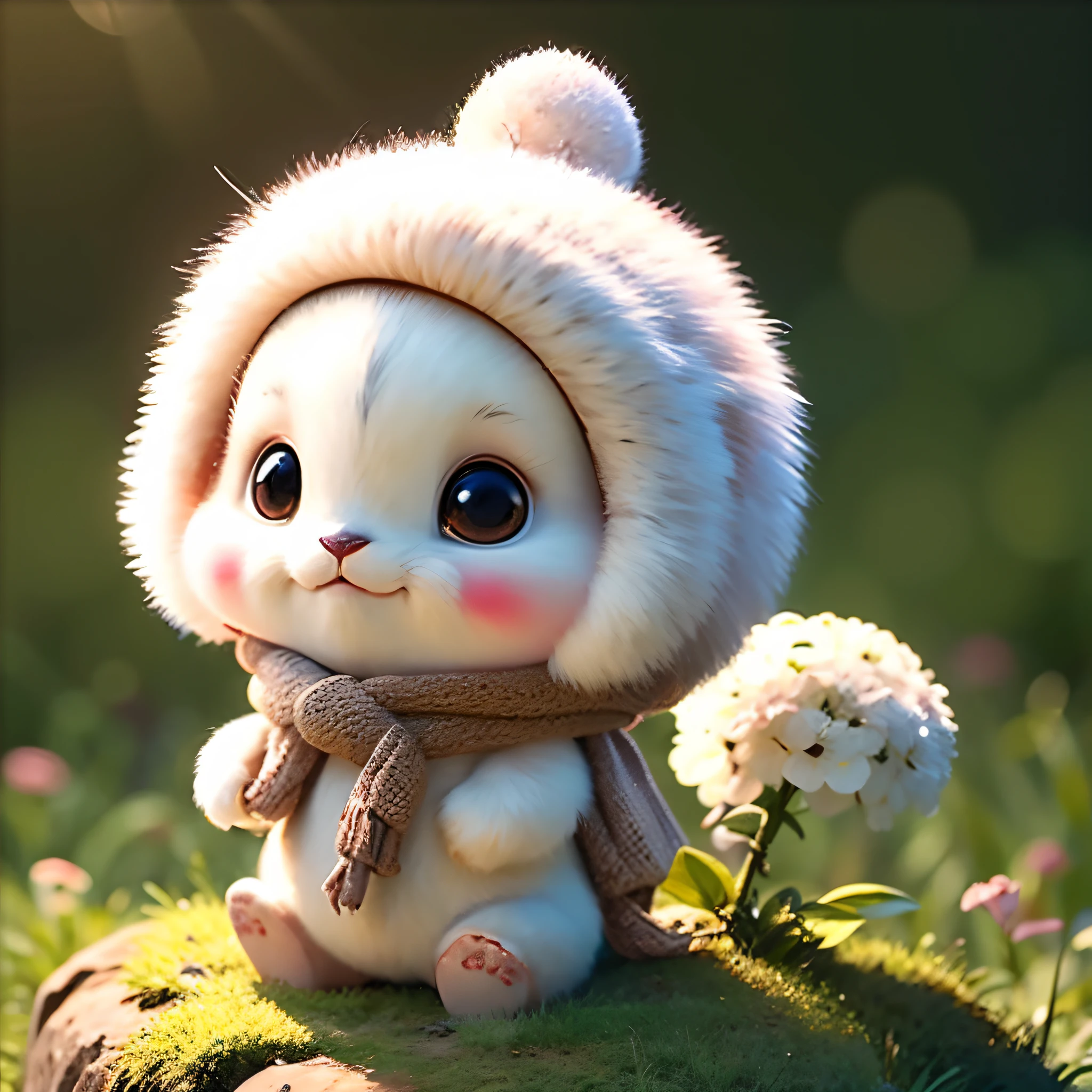 Cute chibi buffalo, white backgrounid, buffalo, tchibi, adolable, The avatar is like a buffalo