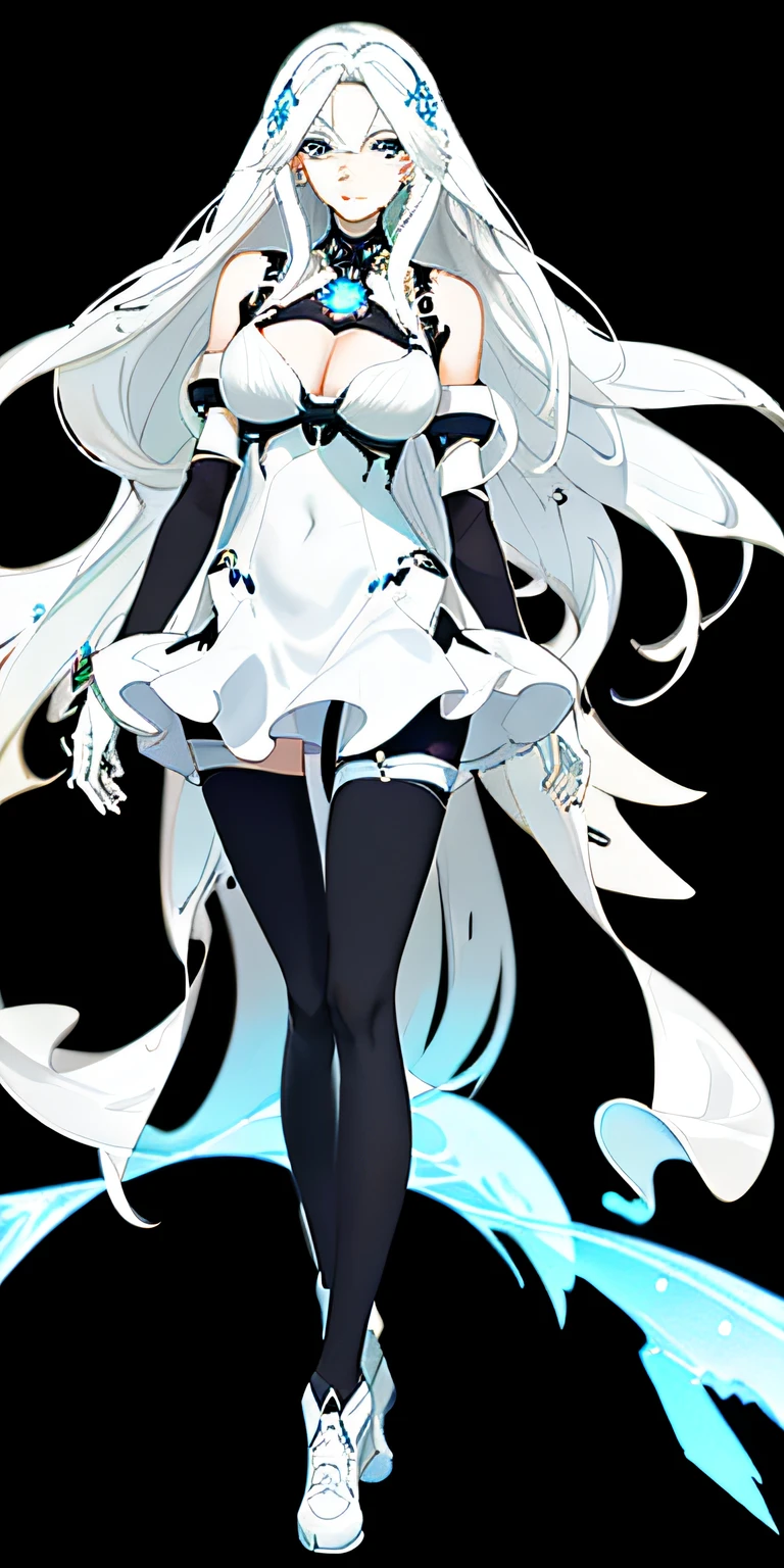 1girll, Full body like，White hair, long whitr hair，Messy hair，Translucent clothes，nsfw，White fox ears，White fox tail，比基尼，folds，folds，folds
