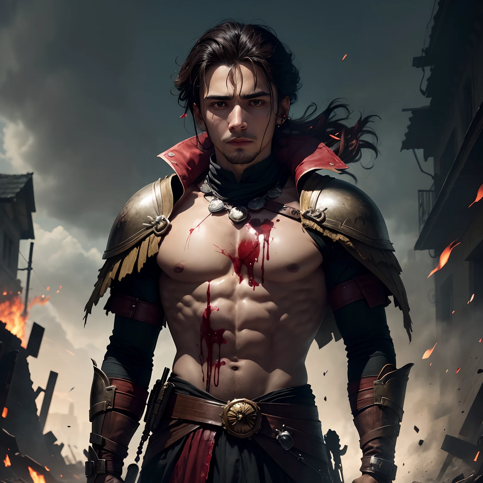 Guerreiro,with his bleeding heart,and he still stood with his head held high and the environment around him pure chaos