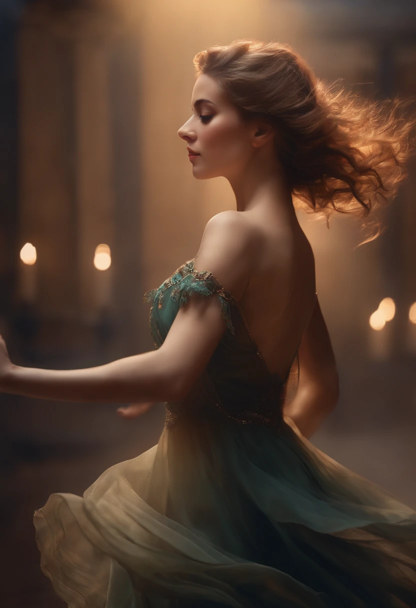 girl dancing, ((best quality)), ((masterpiece)), ( extreme detailed, highest detailed, official art, beautiful and aesthetic:1.2)