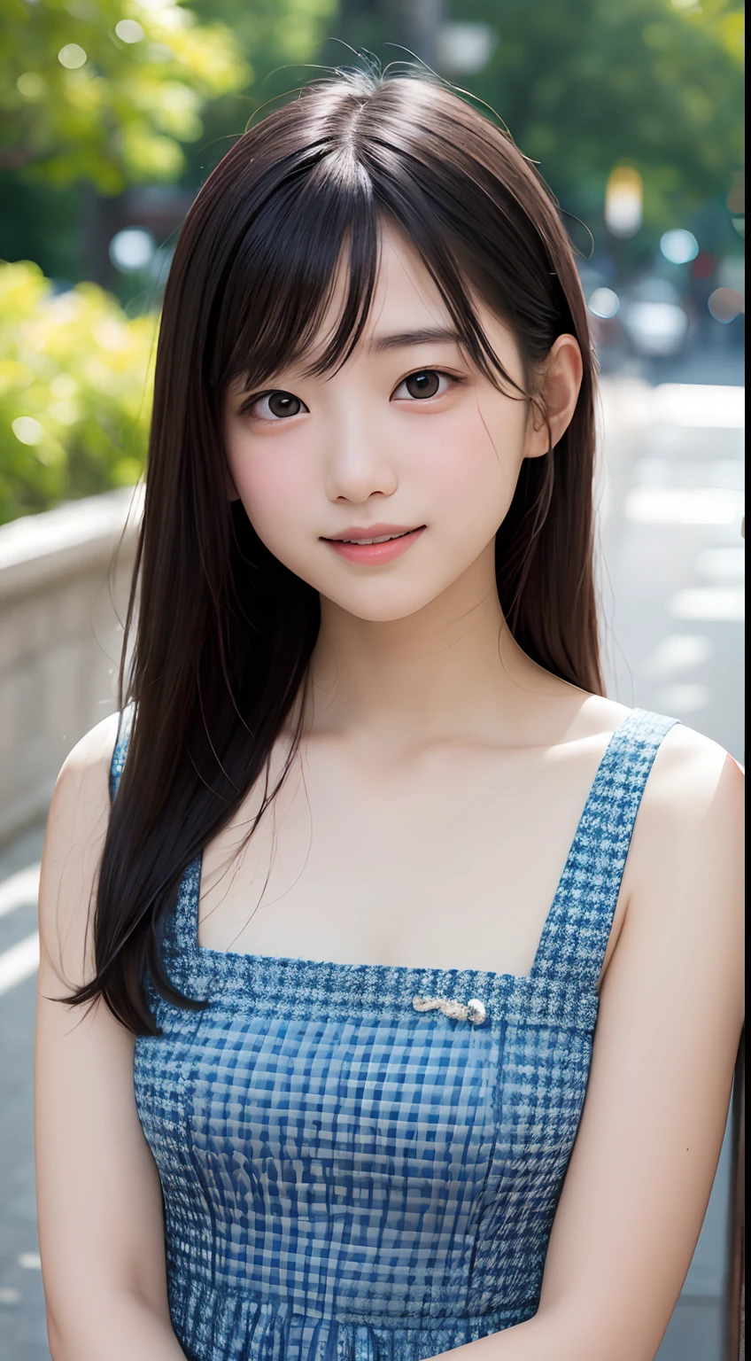 Best-quality, Masterpiece, Ultra-High-Resolution, (Photorealistic:1.4), Raw-Photo, Extremely-Details, Perfect-Anatomy, 1girl, 15-years-old, the most famous Japanese idol, at typhoon street, innocent-smile, looking at viewer, extremely cute face like the most popular Japanese idol, extremely beautiful big-black-solid-circle-eyes, extremely beautiful hair, extremely beautiful skins, extremely beautiful long-eyelashes, extremely beautiful lips, wearing spring-clothes with cute-design, detailed typhoon
