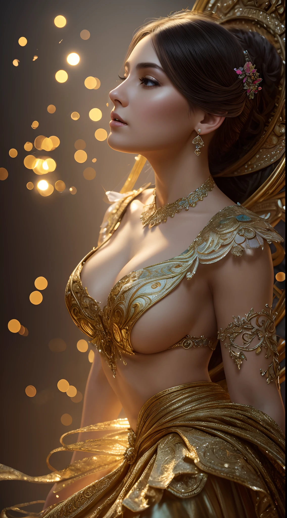 (best quality, 8k, highres, masterpiece:1.2), ultra-detailed, intricate, highly detailed, smooth, sharp focus, digital painting, [illustration], [Unreal Engine 5], art by [Artgerm], [Greg Rutkowski], and [Alphonse Mucha], [ArtStation], [concept art], vivid colors, [portraits], [landscape], [photography], [sci-fi], [anime], [horror], [physically-based rendering], studio lighting, [bokeh], [physically-based rendering], [vibrant colors], [delicate brushstrokes], [dreamy atmosphere], [exquisite details], [ethereal beauty], [captivating composition], [alluring aesthetics], [impressive depth], [masterful technique], [imagination], [elegance], [sophistication], [unforgettable visual impact], [timeless elegance]