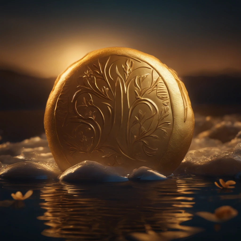 themoon, Moon cake, Mid-Autumn Festival, partially underwater shot, polar opposites, high detail, Romanticism, god rays, ray tracing, UHD, retina, masterpiece, ccurate, anatomically correct, super detail, high details, high quality, award winning, best quality, highres, 16k, textured skin