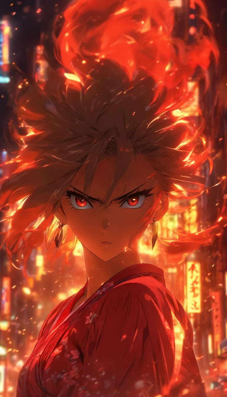 /imagine prompt: An enraged woman, Na Lan Wan Er, stands there, glaring at a seductive woman in red, feeling her shamelessness.,32k, best quality, masterpiece, super detail, high details, by Makoto Shinkai ,in the style of the stars art group xing xing, --niji 5"
