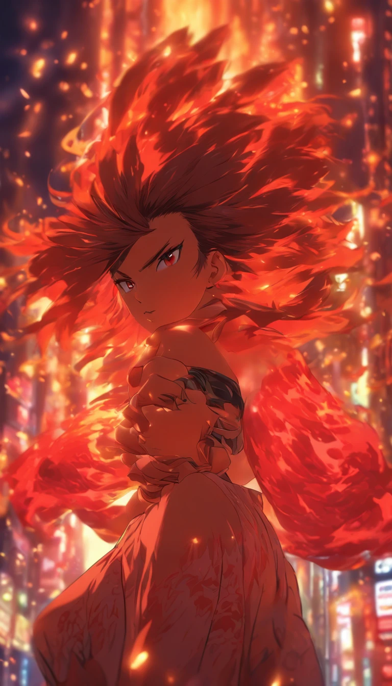/imagine prompt: An enraged woman, Na Lan Wan Er, stands there, glaring at a seductive woman in red, feeling her shamelessness.,32k, best quality, masterpiece, super detail, high details, by Makoto Shinkai ,in the style of the stars art group xing xing, --niji 5"