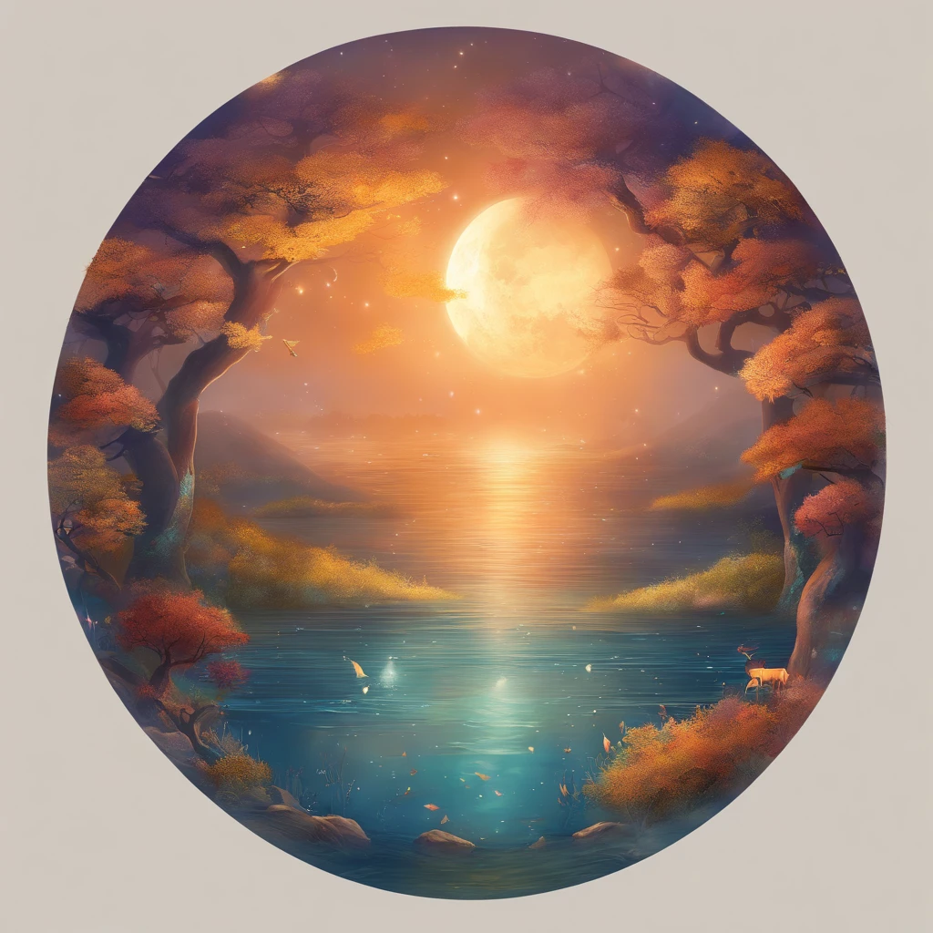 themoon, Moon cake, Mid-Autumn Festival, partially underwater shot, polar opposites, high detail, Romanticism, god rays, ray tracing, UHD, retina, masterpiece, ccurate, anatomically correct, super detail, high details, high quality, award winning, best quality, highres, 16k, textured skin