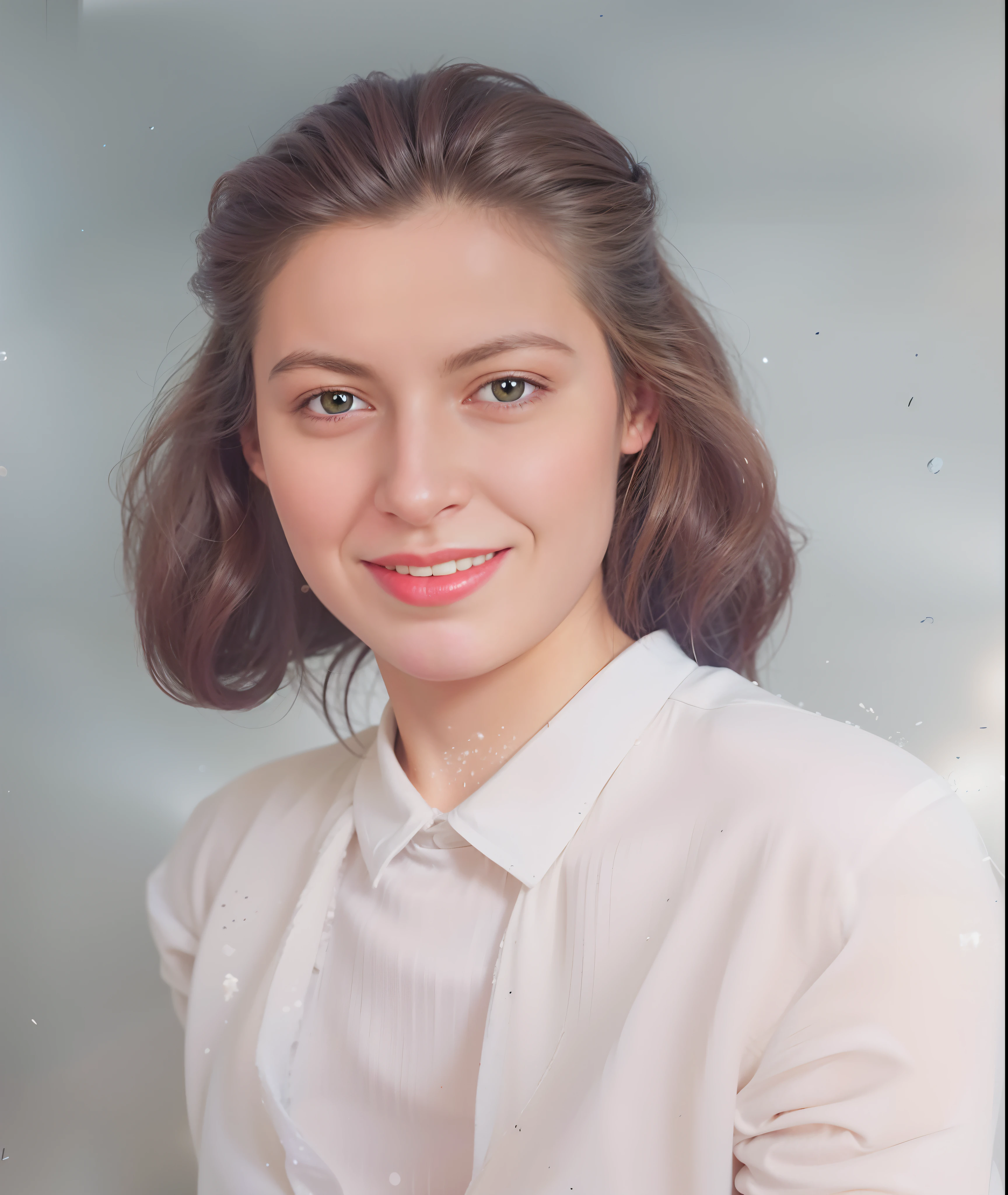 High quality image, masterpiece, detailed hair texture, detailed skin texture, detailed cloth texture, 8k, ultra detailed skin texture, skin pores, portrait of a woman, wearing shirt