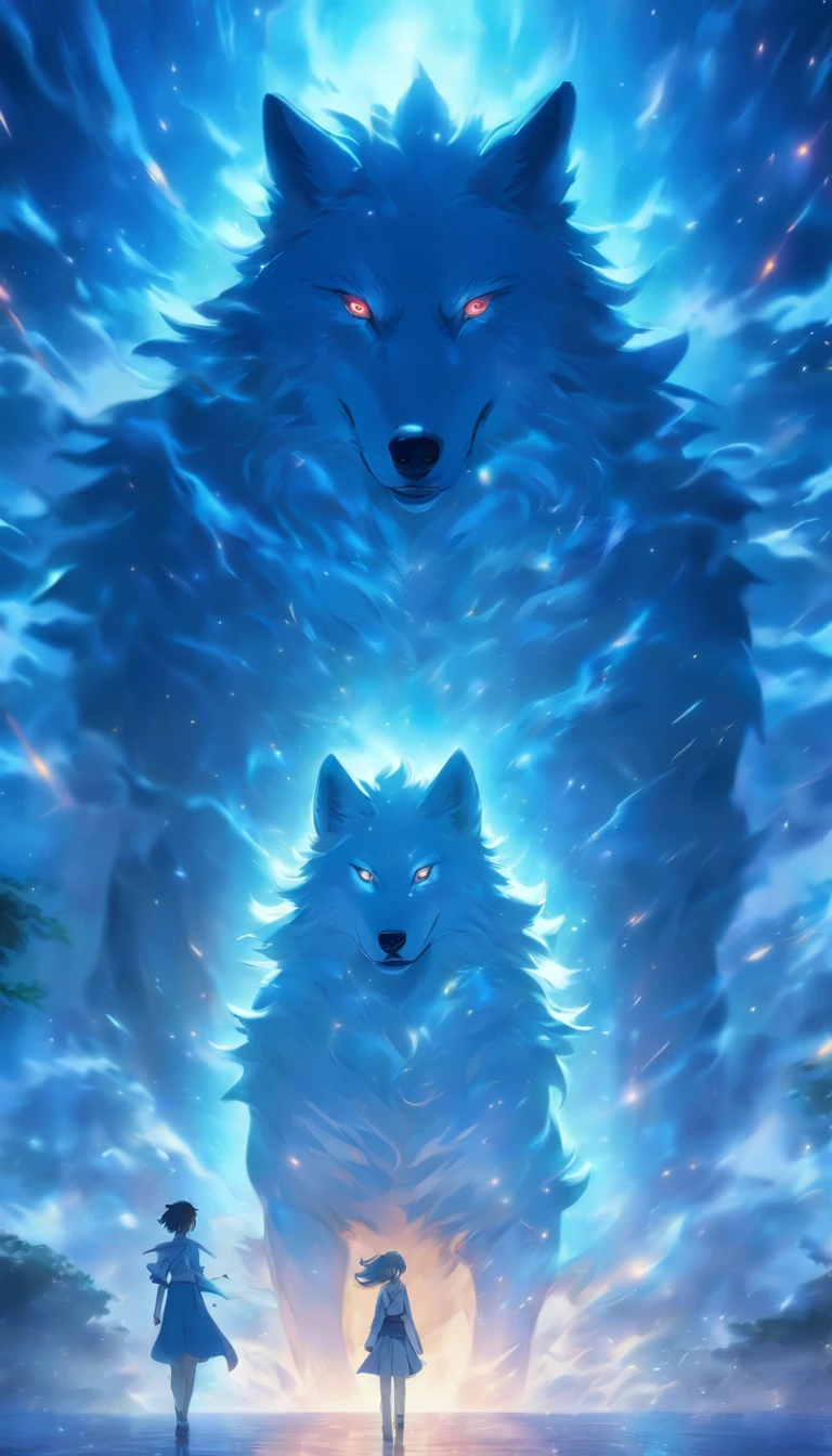 /imagine prompt: A man standing in a dark room, two women emerging from the mist with their eyes glazed and wolf-like gaze, rushing towards the man with hostility, ,32k, best quality, masterpiece, super detail, high details, by Makoto Shinkai ,in the style of the stars art group xing xing, --niji 5"