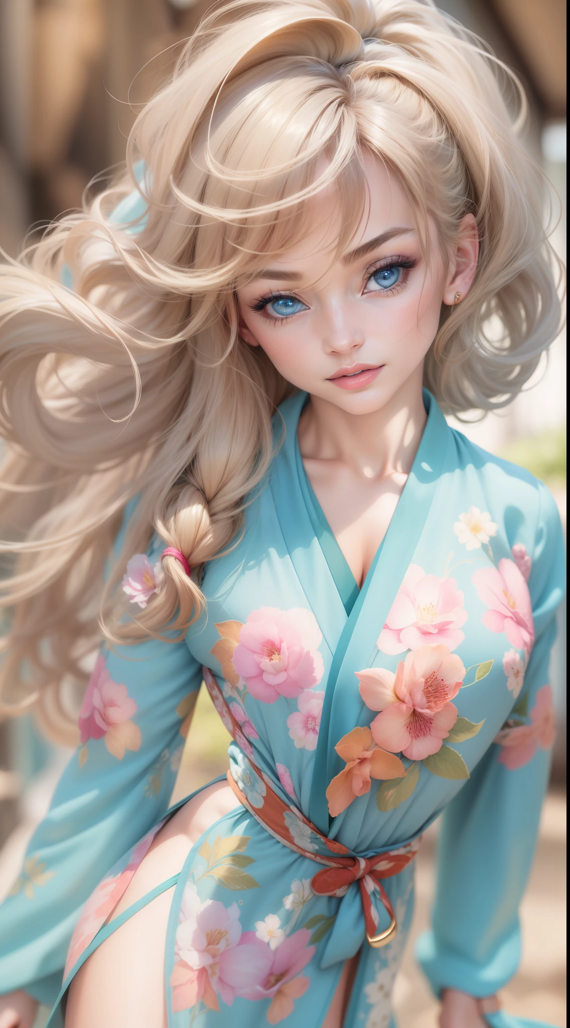 {{{(Photorealsitic:1.4)}}}, Beautiful detailed woman, extremely detailed eye and face, beatiful detailed eyes, Ridiculous, unbelievable Ridiculous, ultra-detailliert, hight resolution, ighly detailed, top-quality, masterpiece,illustratio, ighly detailed, nffsw, unification, 8K Picture Wallpaper, astonishing, finely detail, masterpiece, top-quality, Highly detailed ajc,Unified 8K Denden Den, face lights, Cinematographic lighting,masutepiece,Best Quality,ultra-detailliert,hight resolution,hight resolution,4K,Portrait in 4K,8K,8K Portrait,Unity 8k壁纸,Highly detailed ajc,Realistic,Raw photo,Real person,a portrait photo of,Photorealistic,Shiny skin,Detailed skin,(((Dynamic Angle,Full body))),{{{{Supermodel Karen Mulder}}}},{{{Karen Mulder is a supermodel from the Netherlands}}},Especially active in the 1990s,{{{Her physical characteristics are as follows}}},{{{Height 177cm}}},{{{Hair color: a blond}}},{{{Eye color: cyan colors}}},{{{slender and well-proportioned proportions}}},{{{big bright blue eyes}}},{{{high cheekbones}}},{{{Full lips}}},Dynamic Angle,Wide Shot,{{{{Floral kimono}}}},Dynamic Pose,(PAW Pose:0.5),{{{Supermodel Karen Mulder}}},(((Dynamic Angle,Full body))),Dynamic Angle,Full body,Dynamic Pose,{{{Dynamic Angle Wide Shot}}},{{{Karen Mulder}}}