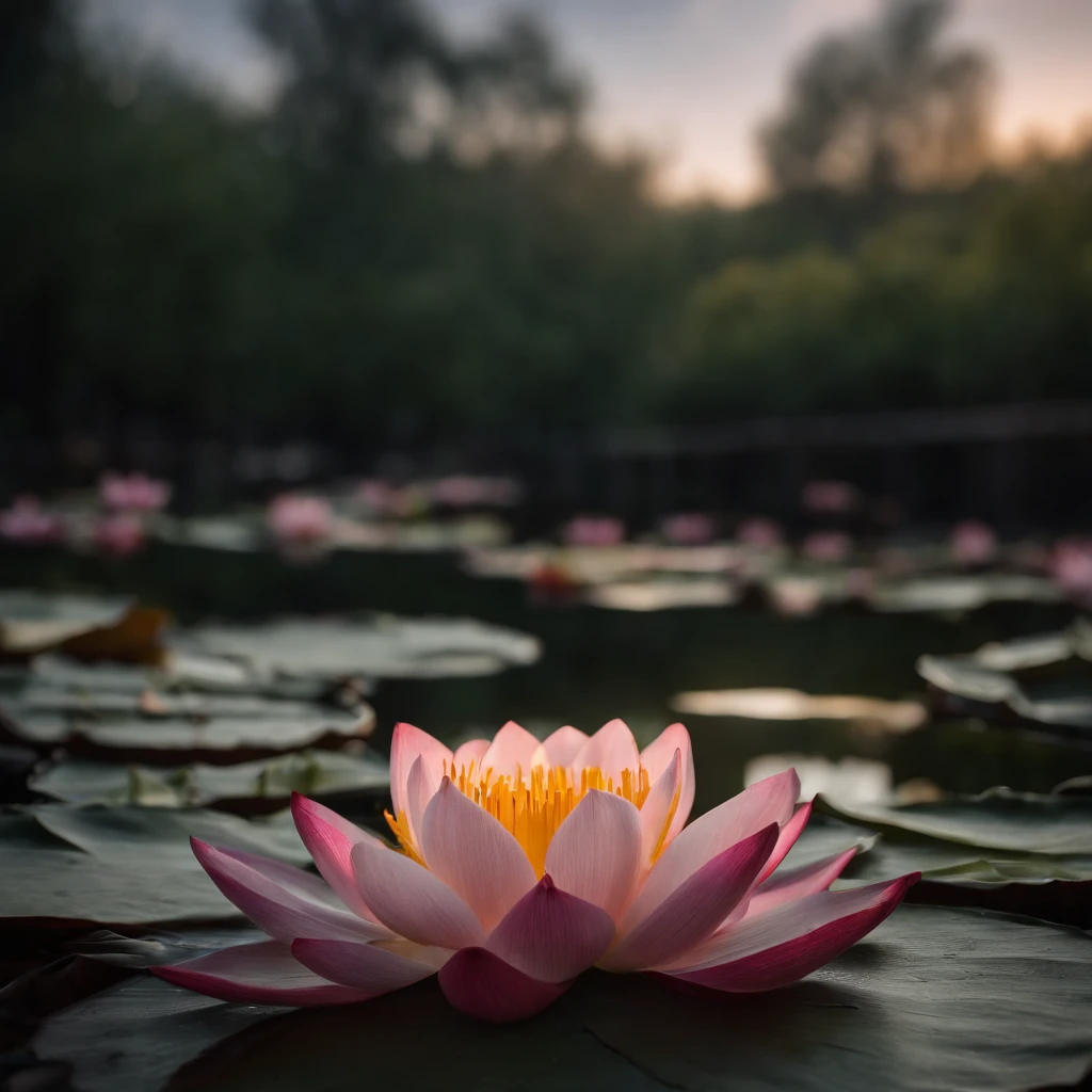 themoon, Moon cake, Mid-Autumn Festival, lotus flower, Lotus leaf, zen feeling, partially underwater shot, polar opposites, high detail, Romanticism, god rays, ray tracing, UHD, retina, masterpiece, ccurate, anatomically correct, super detail, high details, high quality, award winning, best quality, highres, 16k, textured skin