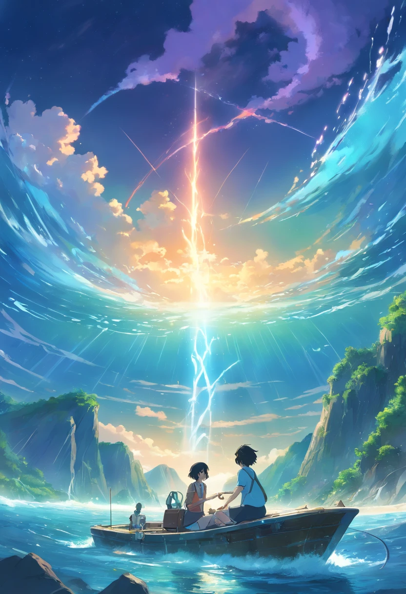/imagine prompt: A middle-aged man, tall and grim-faced, groans. He throws a pair of pills towards two women. The surroundings are dark and eerie. ,32k, best quality, masterpiece, super detail, high details, by Makoto Shinkai ,in the style of the stars art group xing xing, --niji 5"