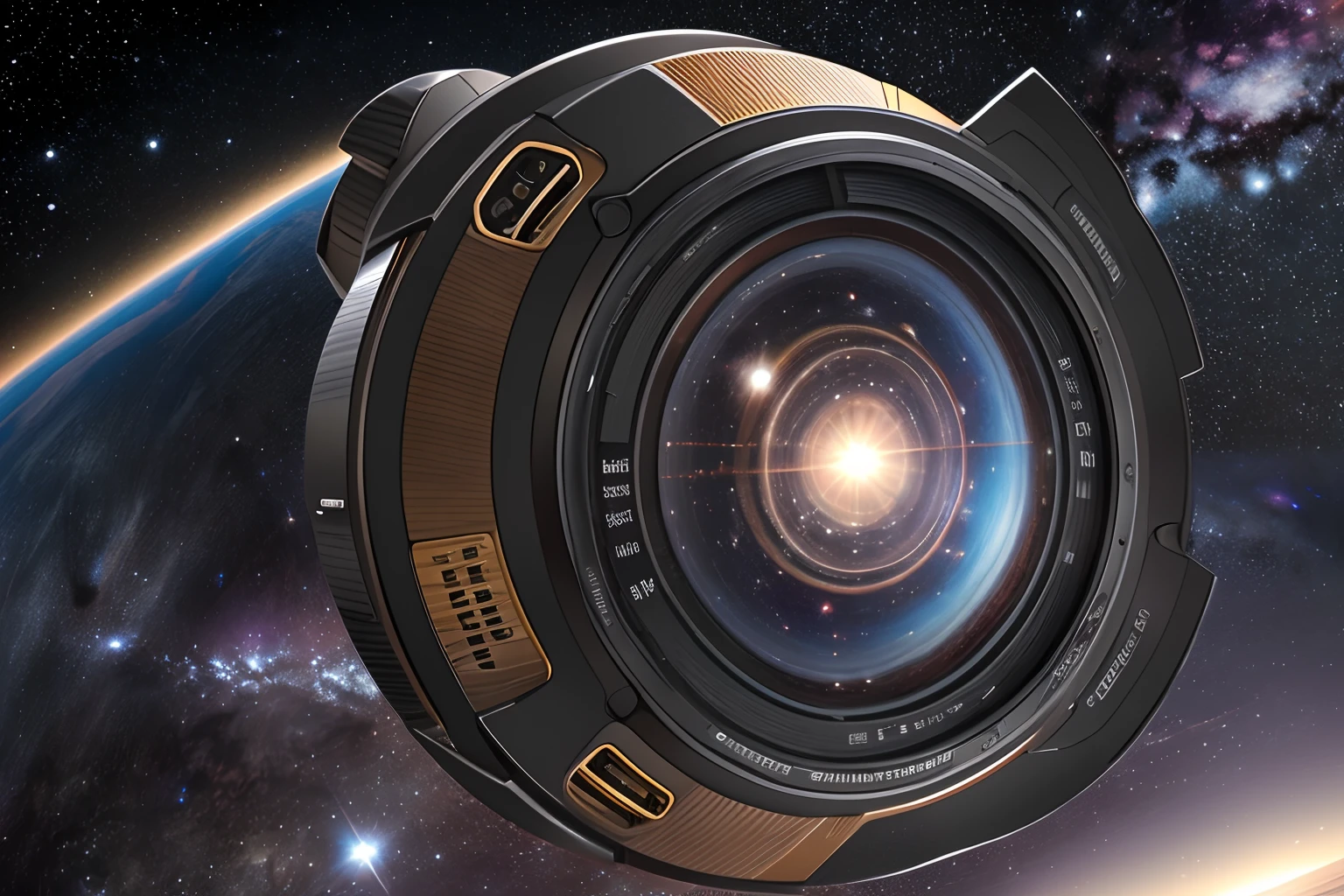 Best Quality, masuter piece, 超A high resolution, (Photorealistic:1.4), Raw photo、kosmos、satellite、intergalactic