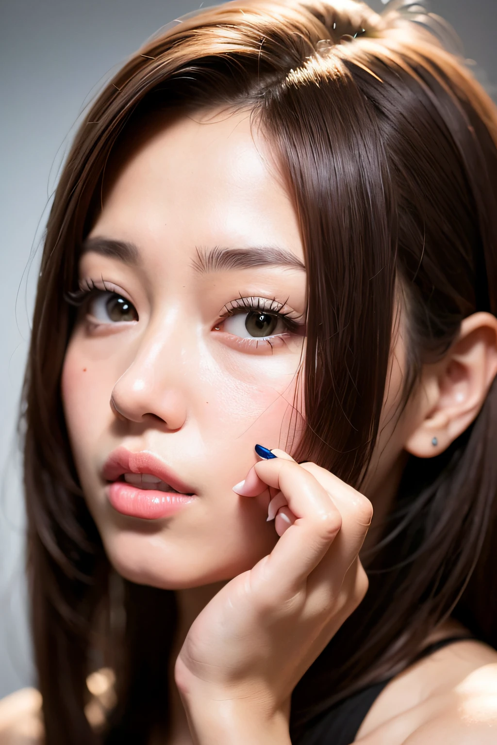 8K, (japanese woman),masterpiece、Photoreal:1.05、realistic, ultra high resolution, highest quality, real life photos ,( When evening comes :1.1),in the room、
((((1 girl:1.5)))), (((Japanese giving blowjob:1.4)))、(cute face:1.3)、日本の1 girl,((1 Japanese female high school student))、((1 real high school girl))、((Japan High School Uniforms:1.6))、 long hair,,slender body,black hair,(Depth of written boundary:1.3)、 ((dark brown eyes:1.2))、(real skin texture:1.3)、(An immersive atmosphere:0.8、chiaroscuro:0.9) 、(look viewer:1.3)、((red cheeks:1.3))、((From above:1.2))、(Are crying:1.1)、((sucking penis:1.4))、((Japanese high school student doing blowjob))、((from below:1.35))、((drool、Sweat、saliva、semen、tears))、(close up on face:1.35))、((small breasts:1.4))、the most beautiful woman in the world、