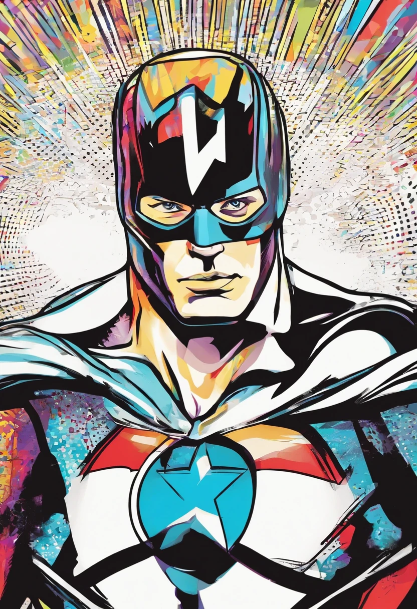 Superhero, estilo marvel, homem, adolescente