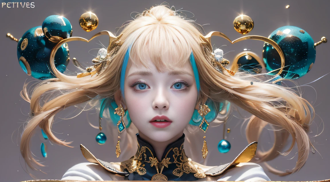 Black cyan,Cobalt Blue Diamond World,Blood Linen Maiden 32K(tmasterpiece,k hd,Aoyama Pond,hyper HD,32K)Long flowing bright yellow hair,Autumn Pond,zydink, a color,Well-behaved (Post-halo), (Linen scarf), Combat posture, looking at the ground, long whitr hair, Floating black-gold, Fire cloud pattern gold tiara, Chinese long-sleeved gold silk burgundy garment, (Abstract metaverse splash:1.2), white backgrounid,Peony flower vitality protector(realisticlying:1.4),shiny yellow,Smoke on the road,The background is pure, A high resolution, the detail, RAW photogr, Sharp Re, Nikon D850 Film Stock Photo by Jefferies Lee 4 Kodak Portra 400 Camera F1.6 shots, Rich colors, ultra-realistic vivid textures, Dramatic lighting, Unreal Engine Art Station Trend, cinestir 800,A girl with long flowing bright yellow hair,Huge colorful bubbles