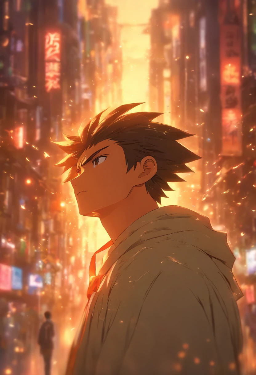 /imagine prompt: A calm man suddenly spoke, Peaceful environment，Long Wushuang had a calm expression on his face, ,32K, Best quality, Masterpiece, Super detail, High details, By Makoto Shinkai ,in the style of the stars art group xing xing, --niji 5