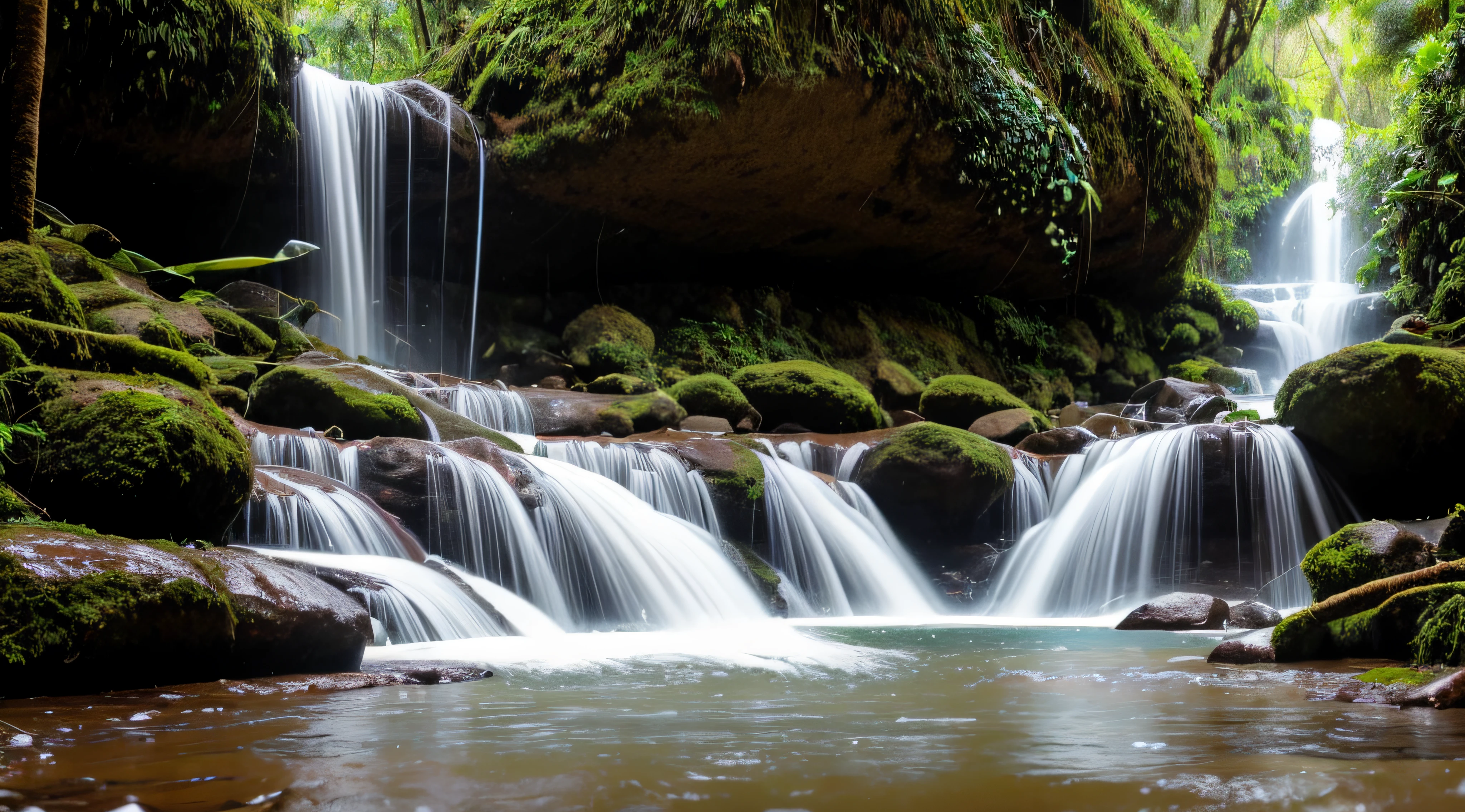 cachoeira em floresta tropical