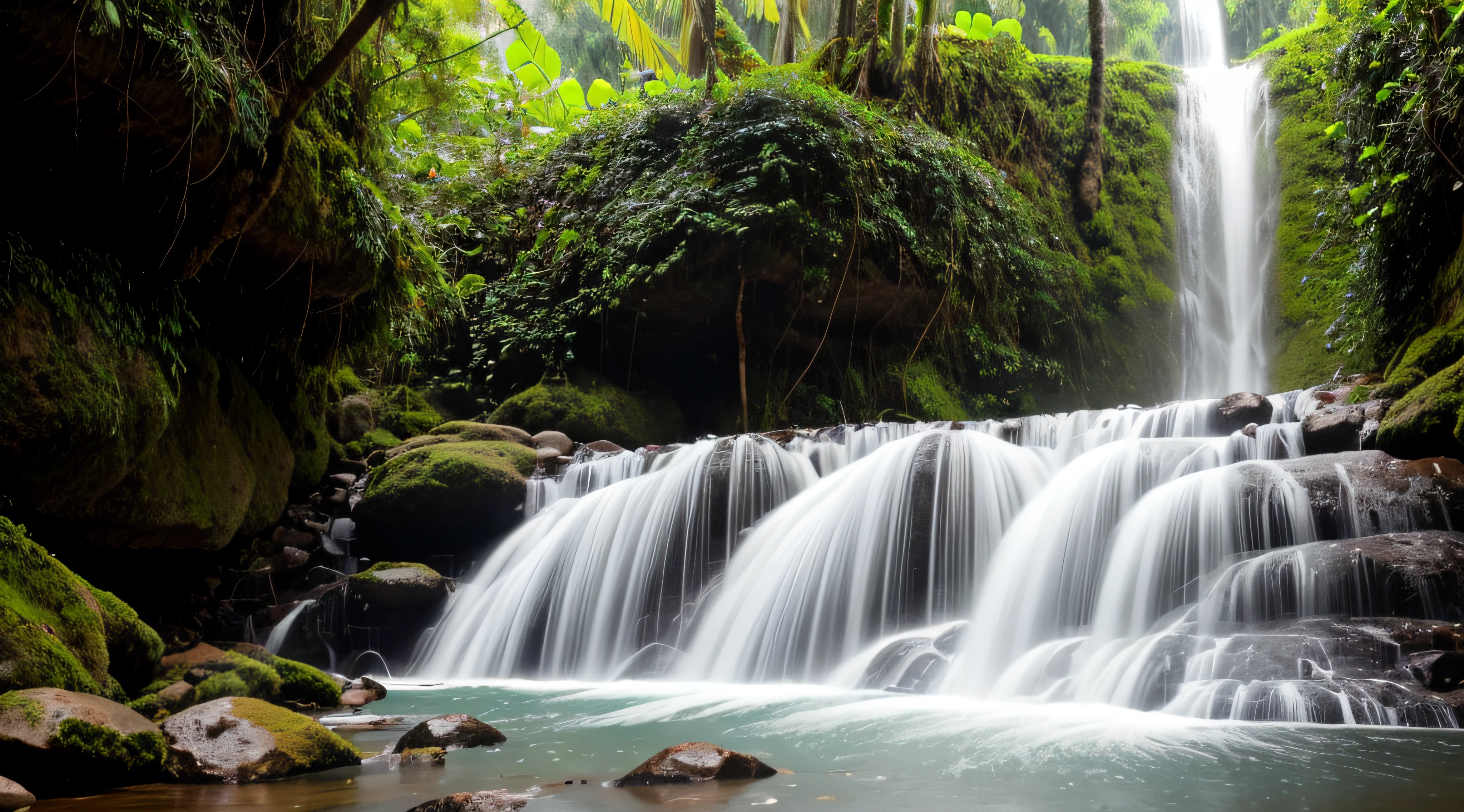 cachoeira em floresta tropical
