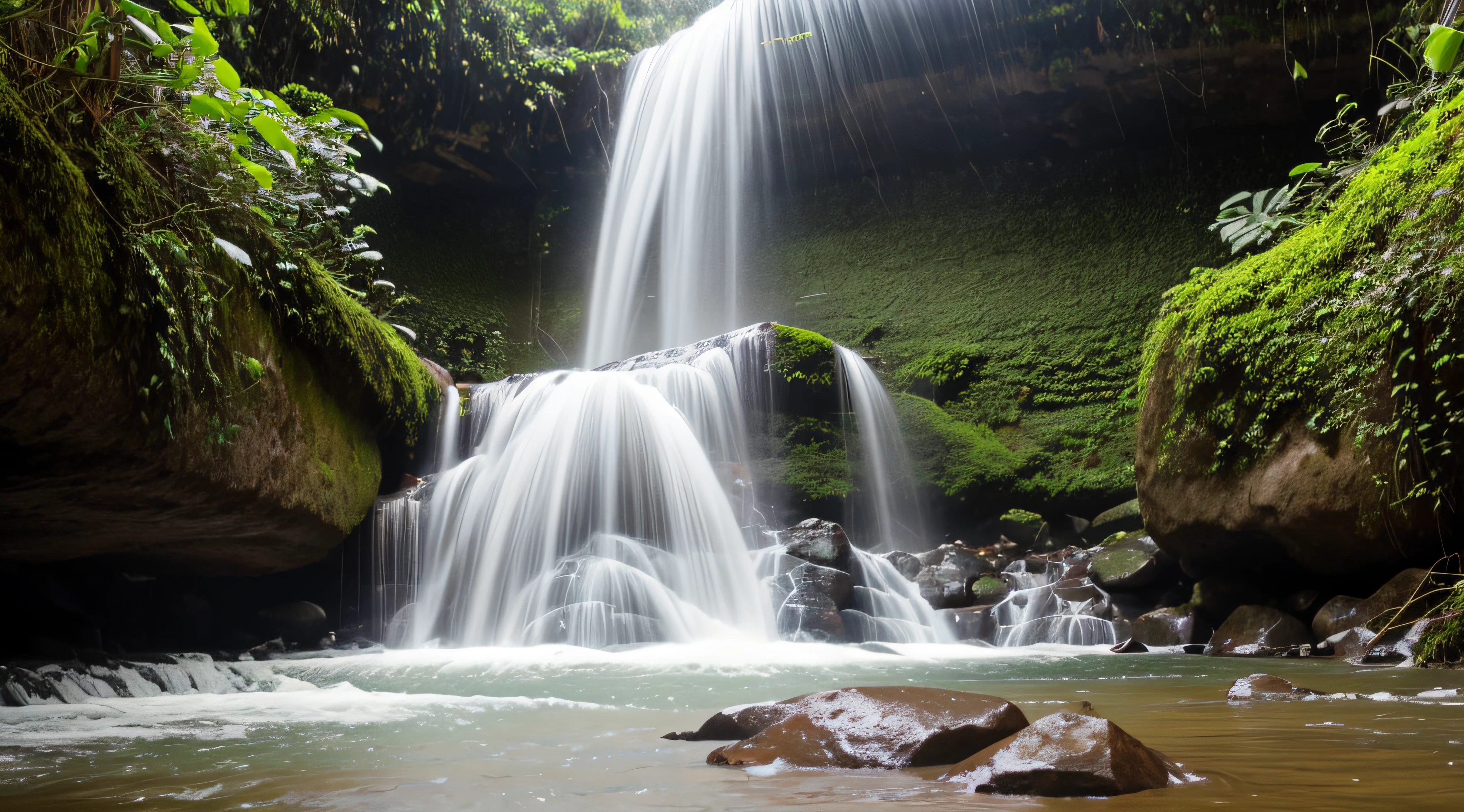 cachoeira em floresta tropical