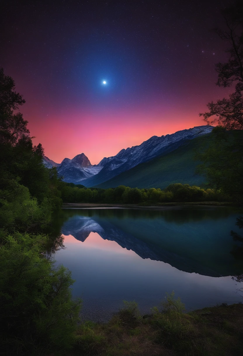 landscape,starrysky,Moon