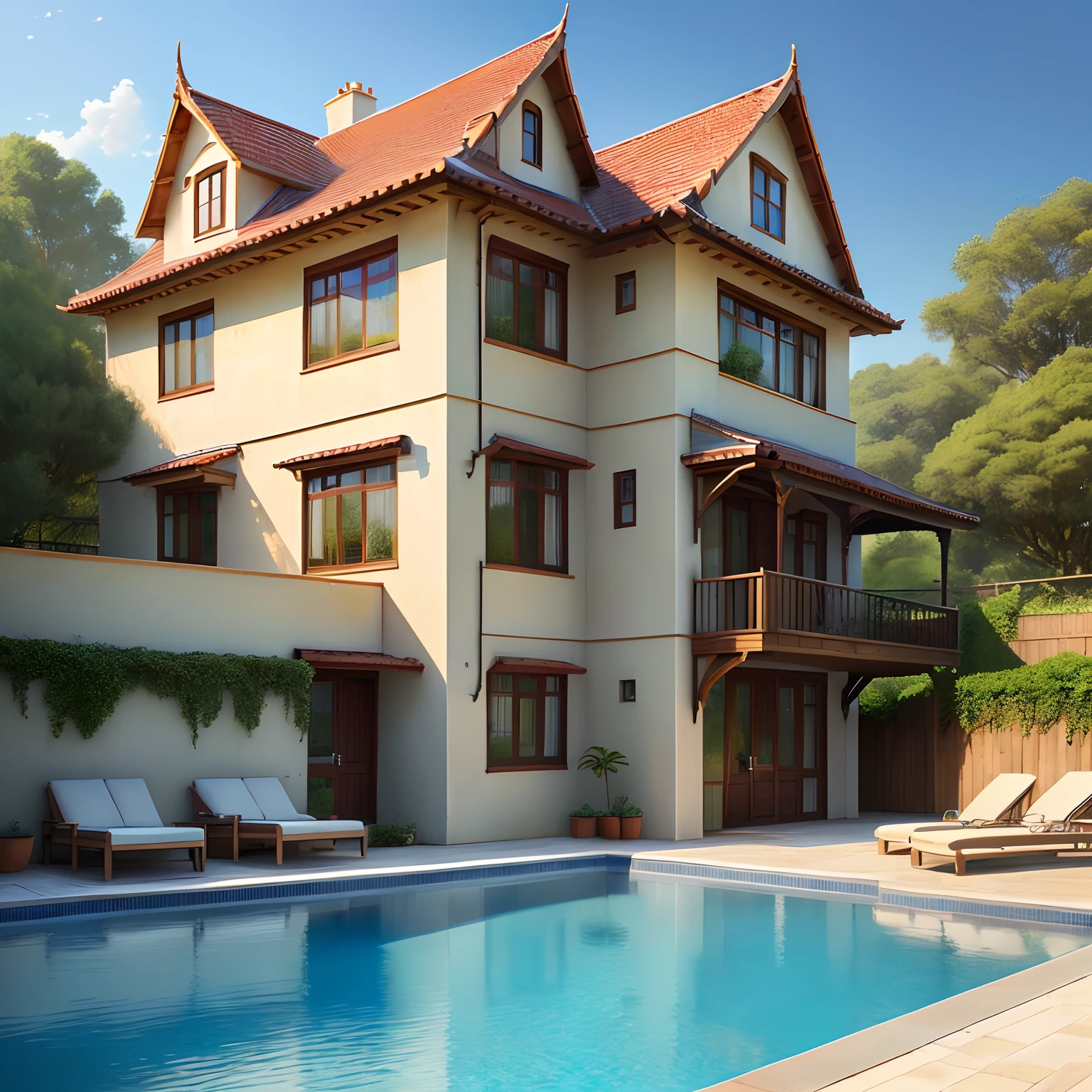 High standard house with pool
