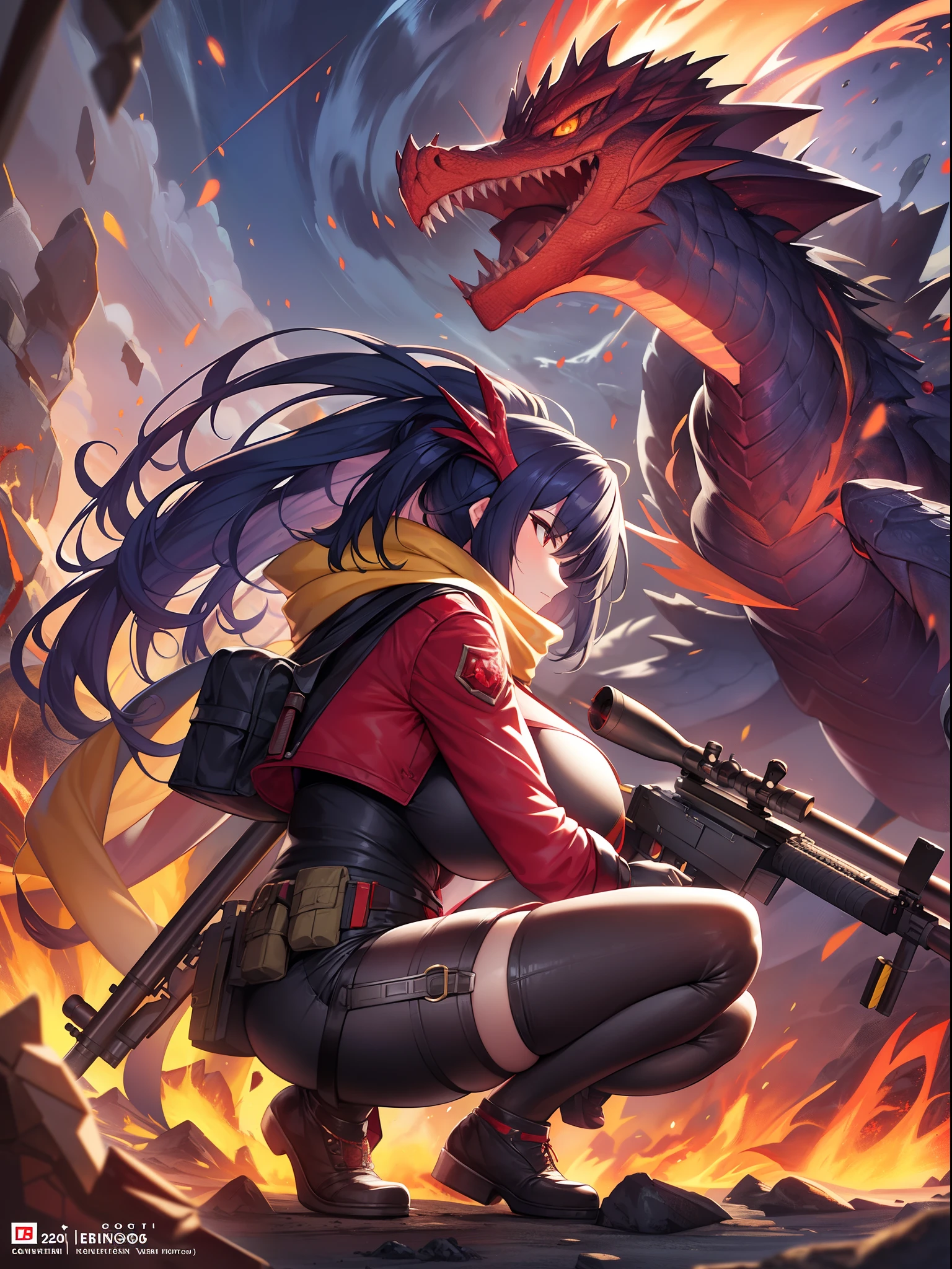 Outrageous resolution、masterpiece++、top-quality++、ultra-definition++、ultra-definition++、4k++、8k++、from side、(Background Focus)++、Clothed woman crouches in red jacket and yellow scarf with sniper rifle in volcano destroying city and praises big breasts mature sniper slaying dragon、Rune of a sniper with huge breasts slaying a dragon by crouching in a red jacket and yellow scarf with a sniper rifle at a volcano、The magic of a sniper with a sniper rifle in a volcano and crouching in a red jacket and yellow scarf and slaying a dragon by a mature sniper with huge breasts、A sniper with a red jacket and yellow scarf with a sniper rifle slaying a dragon in a volcano flying above、A married woman wearing a red jacket and yellow scarf with a sniper rifle at a volcano and crouches down to slay a dragon by a mature sniper with huge breasts、The president squats in a red jacket and yellow scarf with a sniper rifle at the volcano and slays a dragon by a mature sniper with huge breasts、Detailed contemporary art、Contemporary Art Style、Break Witch with beautiful modern volcano sniper slaying dragon by squatting in red jacket and yellow scarf with sniper rifle、College student crouching in a red jacket and yellow scarf with a sniper rifle in a volcano and slaying a dragon by a mature woman sniper with huge breasts、Contemporary Art Behans、High school student crouching in a red jacket and yellow scarf with a sniper rifle at a volcano and slaying a dragon by a mature sniper with huge breasts、A female sniper with huge breasts sniffing in a red jacket and yellow scarf with a sniper rifle in a beautiful volcano slays a dragon、A splinter with a shiny floating volcano wearing a red jacket and yellow scarf with a sniper rifle and crouching in a mature sniper with huge breasts slaying a dragon、A sniper with huge breasts slaying a dragon in a red jacket and yellow scarf with a sniper rifle at a volcano、 Sparks of a sniper with huge breasts mature woman sniper slaying a dragon by crouching in a red