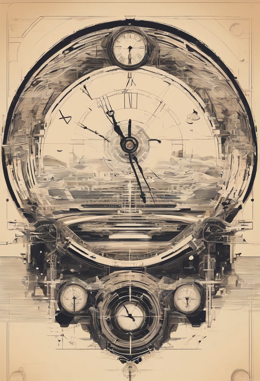 clock indicating the location of the portals
