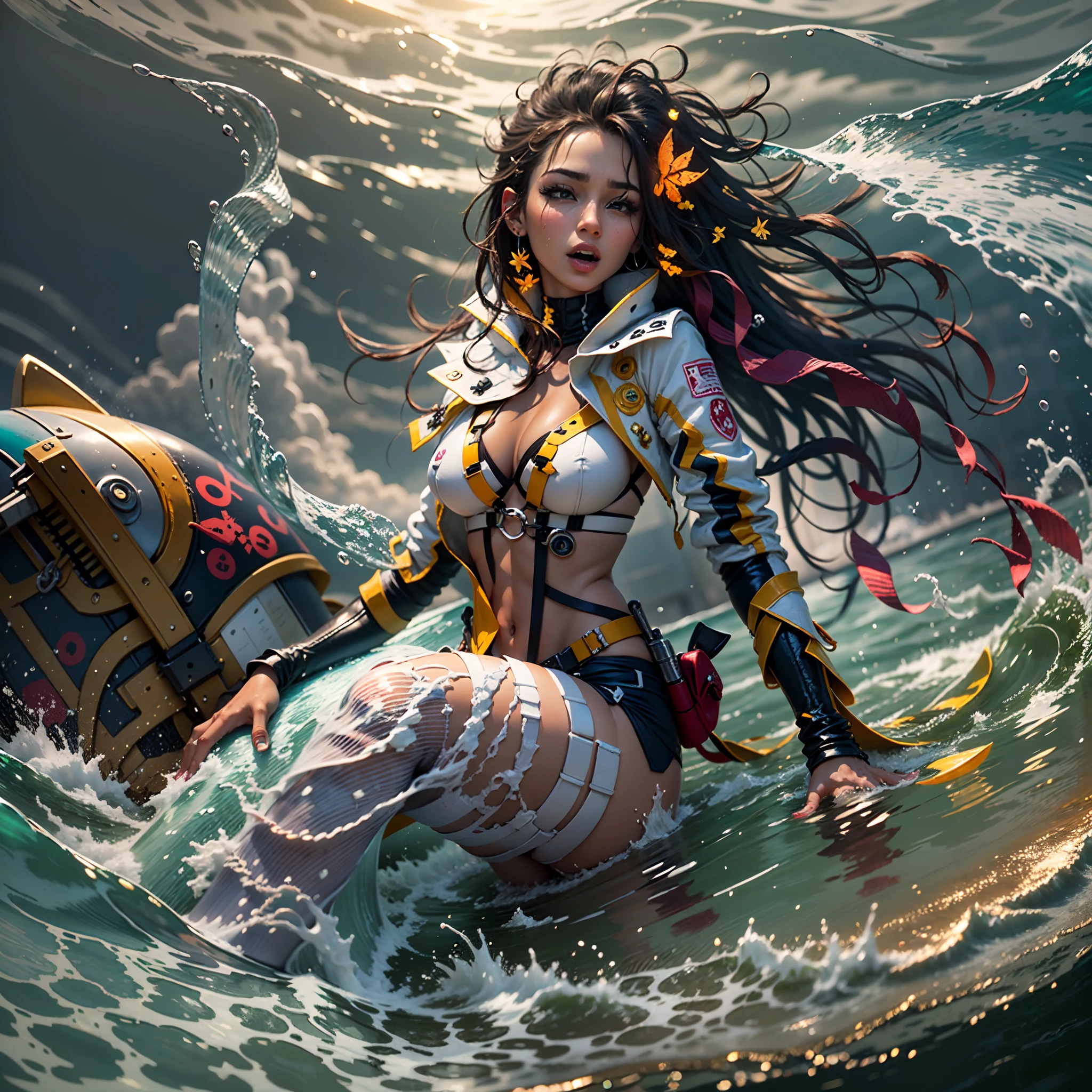 Sun epic Masterpiece Ocean waves Sea sunlightGoddess backlight Beach deep path wave_fluent beholder outdoor mounted_Surf_board oasis Suncraft Artificier hearth sundrop urban Equirectangular_360 "Armada" contre-jours paddle_board "Heavy Metal" sailing_ship Devastating Will-o'-the-wisp iota pixie sprite luminescence war battle  female "luis Royo" dazzling ride surfing_wave , Cosplay riders_flow richesse Amiral decorated "Nicki Minaj" Commander jukebox Pilots jacket cow-boy flag Earth tsunami ultra pro-Photorealistic optimal ultra_high_quality opengl-shaders ultra_high_detail accurate reflex ultra_high-resolution perfection graduates volumetric lightning improved Octane_rendues UHD XT3 64K 32DSLR HDR UnrealEngine5 3dcg shadow Diva analogiqhairstyle dreads bangs extatiques symmetrical athletic african body skin tanmed suave cheekbones effects embarrassed glushes eye-liner saphirs saturate gorgeous dark beautiful eyes black pupils brown iris lazulis turquoise open mouth teeth (tongue droplet water drop of water) obvious smiles choke Floating Jacket Eccentric Cape Levitating Shoulders-Off Shirt Lace Clavicles White Papillotes embroidered leathers breasts reveboob satin livid yellow orange corsait thick felt skirts matching bristles ample swinging spinels navel waist belt-chastity revealing heart diamond padlock silver agate pubis scarlet pubis-hairy indigo bristles protrusions silk Snap-lock tin gold garters thighs legs stainless steel boots gothic onyx, rubis summon milkweed floraison invoque viceroy magic incandescente creature CGSCOSITY butterfly CristalliWings (EOS R6 135mm 1/1250s f/2.8 ISO400) Monarch, Canon-ion flash blow glow opale impact, straight outfits armor heavy chrome flat rune lava bands population Tourmaline glyphe plasma cuivre "cyberpunk" background ship glass mirror monster Fire Blast Flame Engravings Chef-D&#39 tattoo (par Michelangelo) Bruce_Weber sex girls naked nsfw vad multi et