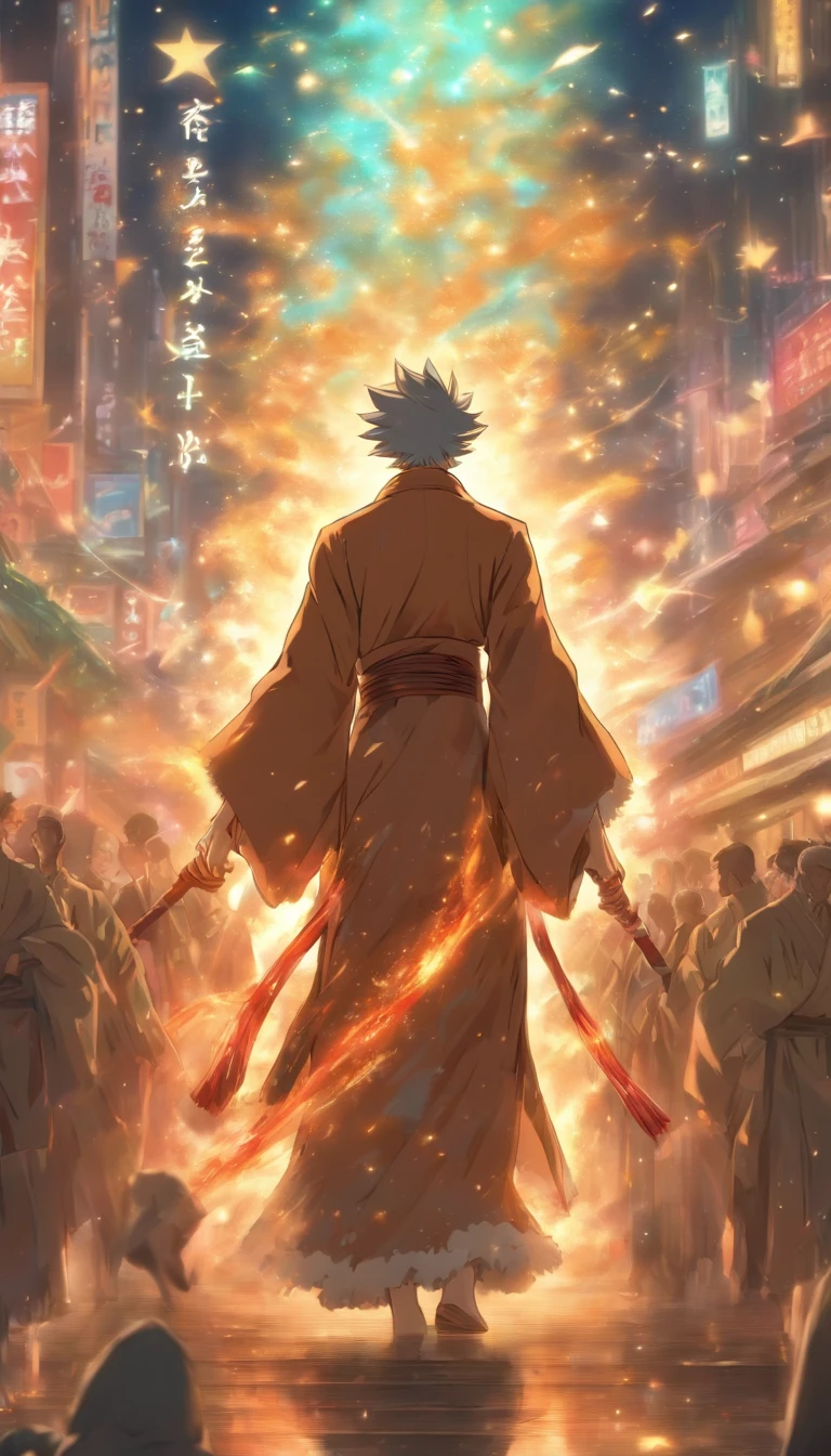 /imagine prompt: An elderly man in a robe standing on a high platform, wielding a whip and lashing at the bodies of eight people, leaving behind bloody marks, a spacious square with a crowd of onlookers in the background, ,32k, best quality, masterpiece, super detail, high details, by Makoto Shinkai ,in the style of the stars art group xing xing, --niji 5"