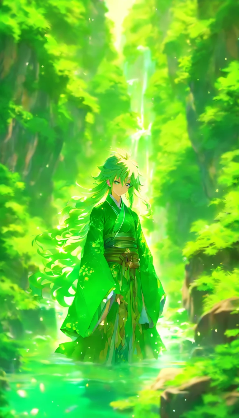 Tracht, Lange Haare, Kizi, 大眼睛, Green mountains and green water,