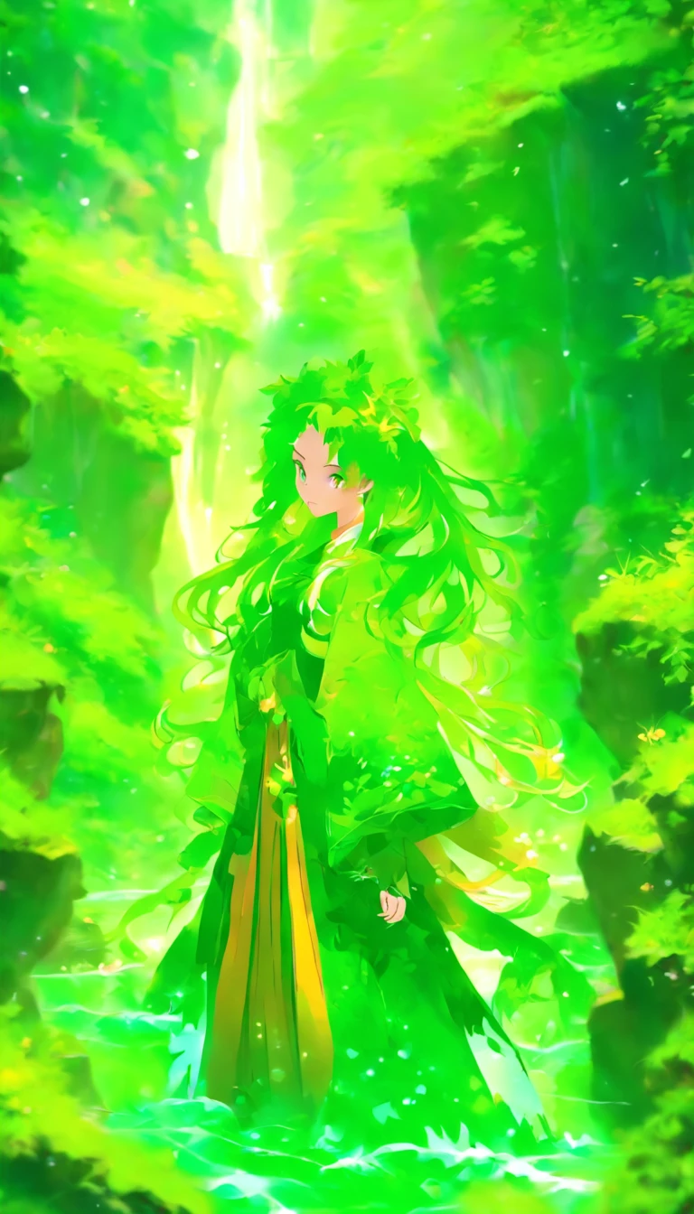 Tracht, Lange Haare, Kizi, 大眼睛, Green mountains and green water,