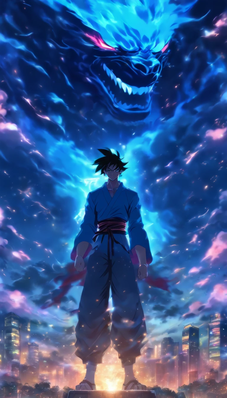 /imagine prompt: An angry person standing in front, with a disdainful smile on the corner of the mouth, eyes revealing mockery and dissatisfaction, dim sky and distant mountains in the background, ,32k, best quality, masterpiece, super detail, high details, by Makoto Shinkai ,in the style of the stars art group xing xing, --niji 5"