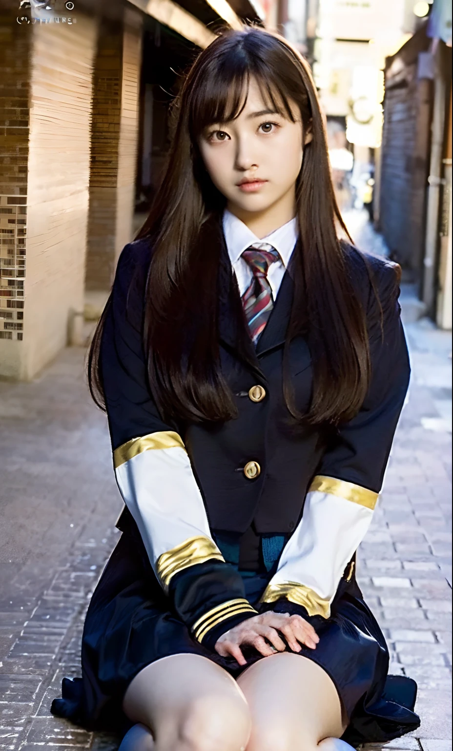 ulzzang-6500-v1.1, (raw photo:1.2), (photorealistic:1.4), beautiful detailed girl, very detailed eyes and face, beautiful detailed eyes, ridiculous, incredibly ridiculous, huge file size, super detailed, high resolution, very detailed, best quality, masterpiece, kemomimi, ((Japanese girls' high school uniform)), illustration, very detailed, CG, unified, 8k wallpaper, amazing, Fine details, masterpiece, best quality, very detailed CG uniform 8k wallpaper, light on face, cinematic lighting, 1girl, , ((dynamic pose))), (camel toe), (half), (knee-bending leg sitting))