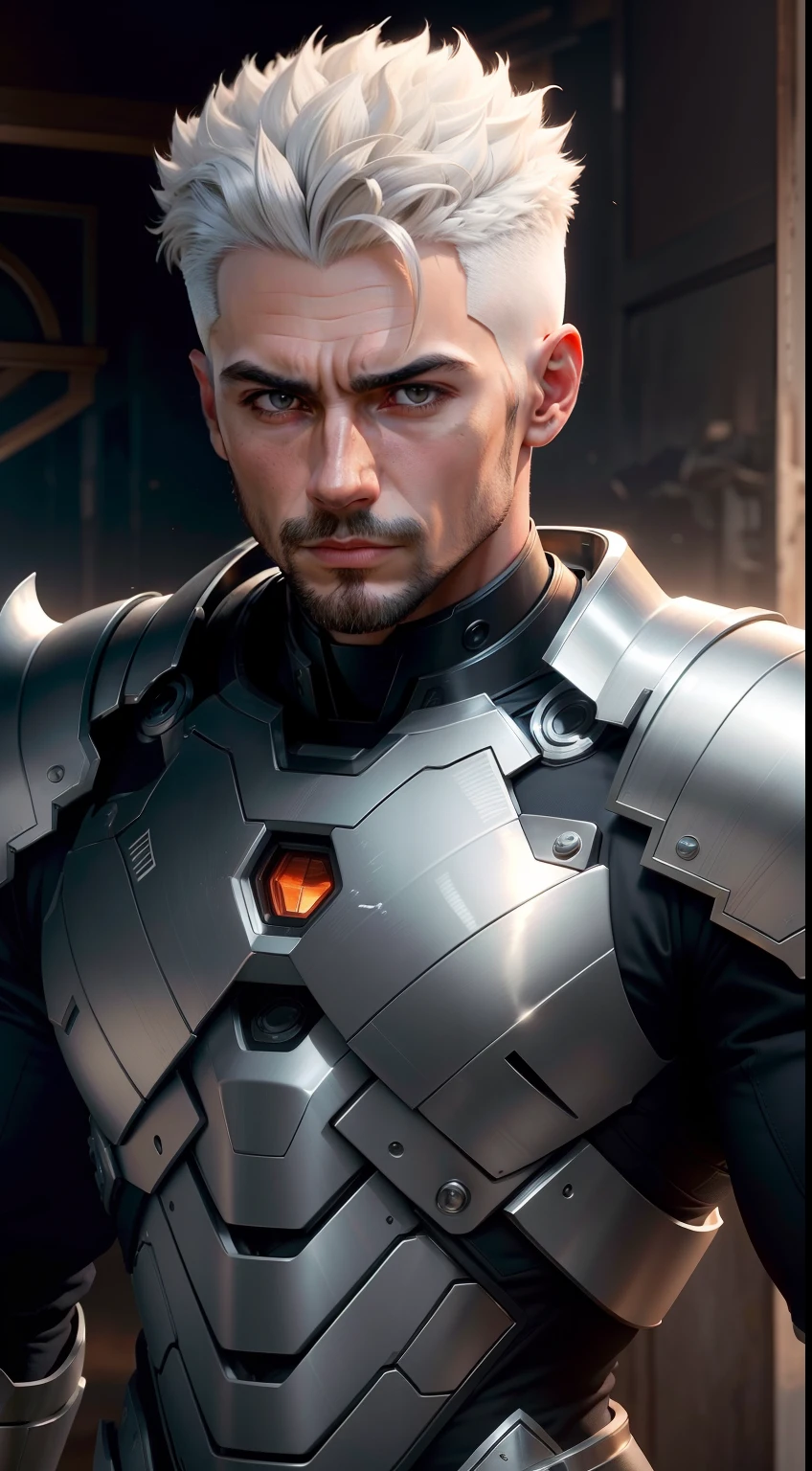 Um menino com 20 anos de idade com cabelos encaracolados, inspirado no homem de ferro, hyper realistic, ultra detalied, cinematic light