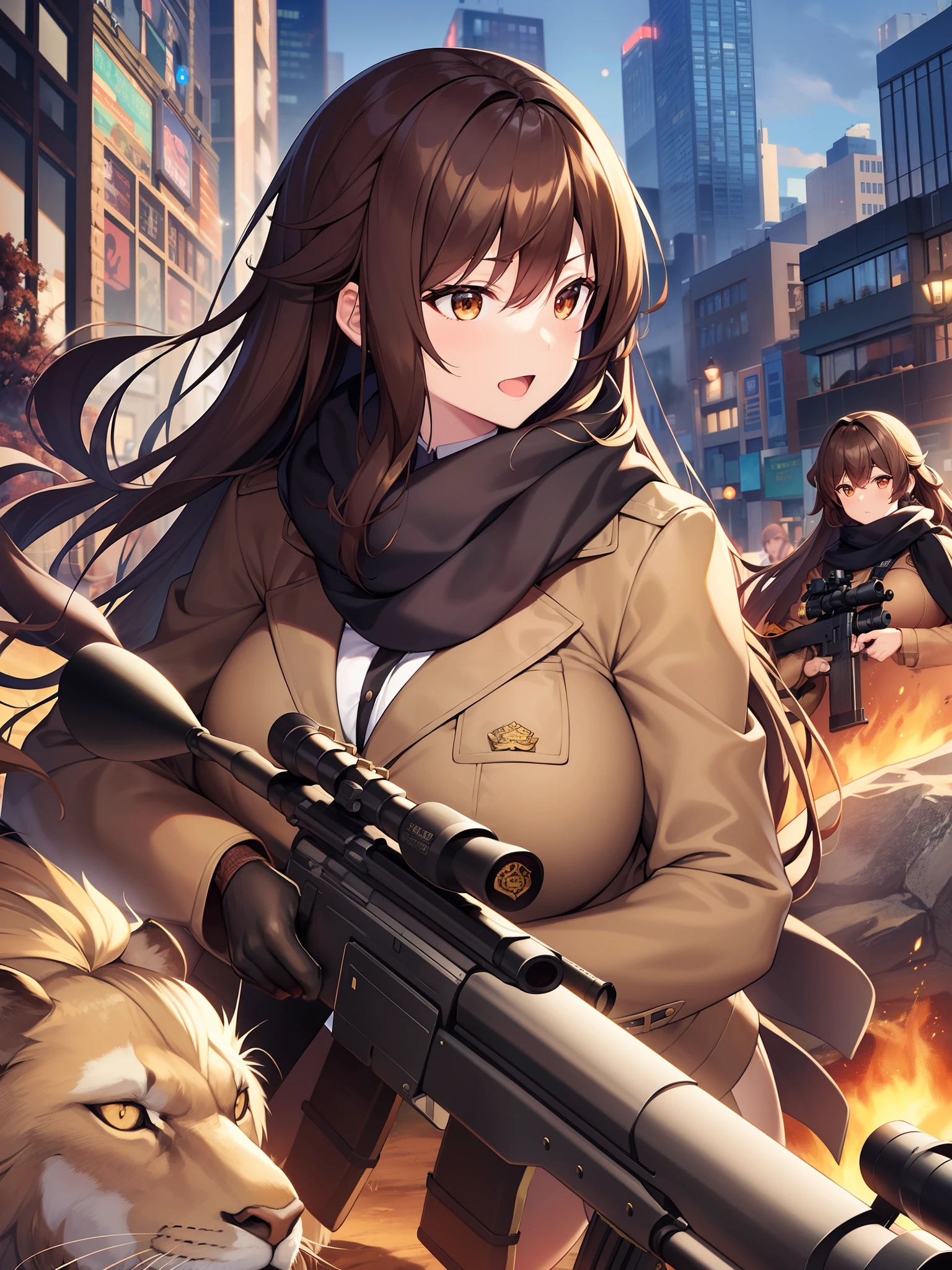 Outrageous resolution、masterpiece++、top-quality++、ultra-definition++、ultra-definition++、4K++、8K++、From Side、(Background Focus)++、Woman in crouching clothes with brown skin Brown mature sniper with brown skin Brown sniper in a rifle with brown hair Brown killer destroying a city in the wilderness、Wearing a brown jacket and black scarf and wearing a sniper rifle、Wilderness rune where brown-skinned mature woman killed golden lion、In the wilderness, Brown-skinned mature female sniper in brown jacket and black scarf with brown jacket and black scarf kills golden lion magic、In the wilderness flying overhead, A brown-skinned mature sniper wearing a brown jacket and a black scarf with a sniper rifle beats the golden lion、Wearing a brown jacket and black scarf、Have a sniper rifle、Wilderness married woman crouching with huge breasts with brown skin、Mature sniper killing golden lion、President crouches in brown jacket with sniper rifle and black scarf in the wilderness、Kill the brown-skinned golden lion、Detailed contemporary art、Contemporary Art Style、Beautiful modern wilderness break witch in brown jacket and black scarf with sniper rifle and brown skin busty mature sniper kills golden lion、Crouching in brown jacket and black scarf holding sniper rifle in the wilderness、College student with brown skin huge chest mature sniper defeats golden lion、Contemporary Art Behans、Crouching in brown jacket and black scarf holding sniper rifle in the wilderness、Mature sniper with brown skin huge chest defeating golden lion、In the beautiful wilderness, huge chest with brown skin、Mature sniper in brown jacket、A black scarf wearing a brown sniper rifle defeats a golden lion、Brown skin fragment fragments Huge chest、Squatting on brown skin wearing brown jacket and black scarf、Mature sniper wearing sniper rifle with shiny floating wilderness debris slayer、In the wilderness, brown skinned, A mature sniper with a huge chest in a brown jacket and black scarf、Wearing a brown jacket and black scarf、