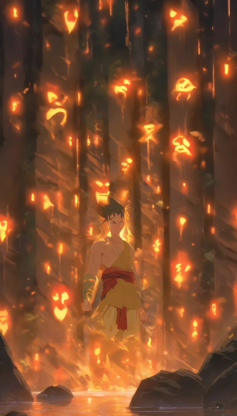 /imagine prompt: A young man with a pained expression, back in the cave, dim lights and mysterious runes creating an eerie atmosphere, panting heavily, eyes filled with fear and unease, sudden urgent beeping sound from the system, names of Xiao Xuner, Nalan Wan'er, and Elder He appearing on the screen, accompanied by an increase in contribution points, a series of events leaving the man in disbelief. ,32k, best quality, masterpiece, super detail, high details, by Makoto Shinkai ,in the style of the stars art group xing xing, --niji 5"