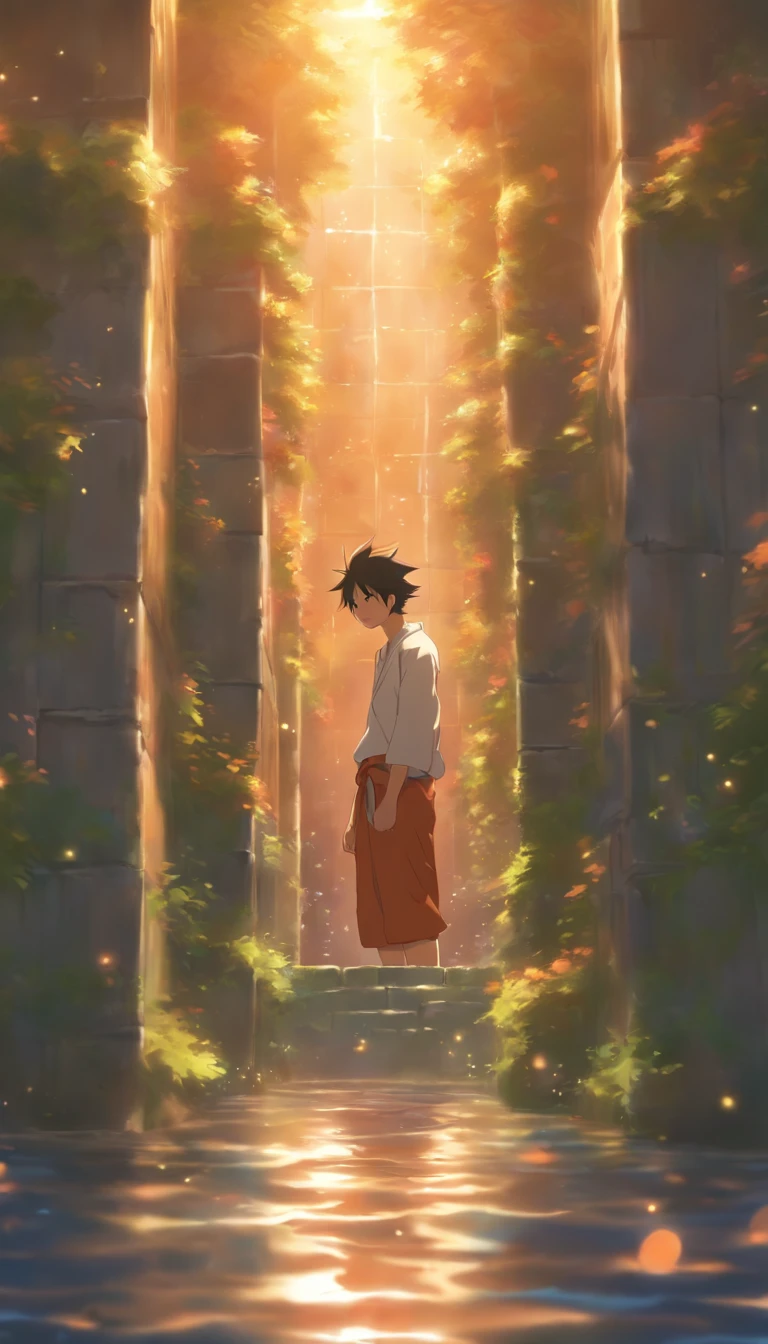 /imagine prompt: A focused man practicing cultivation, surrounded by a peaceful atmosphere, prisoners gathering and reaching a consensus in a water prison, an elder with a troubled expression standing in front of the prison, two girls, Waner and Xuner, being told they should leave, ,32k, best quality, masterpiece, super detail, high details, by Makoto Shinkai ,in the style of the stars art group xing xing, --niji 5"