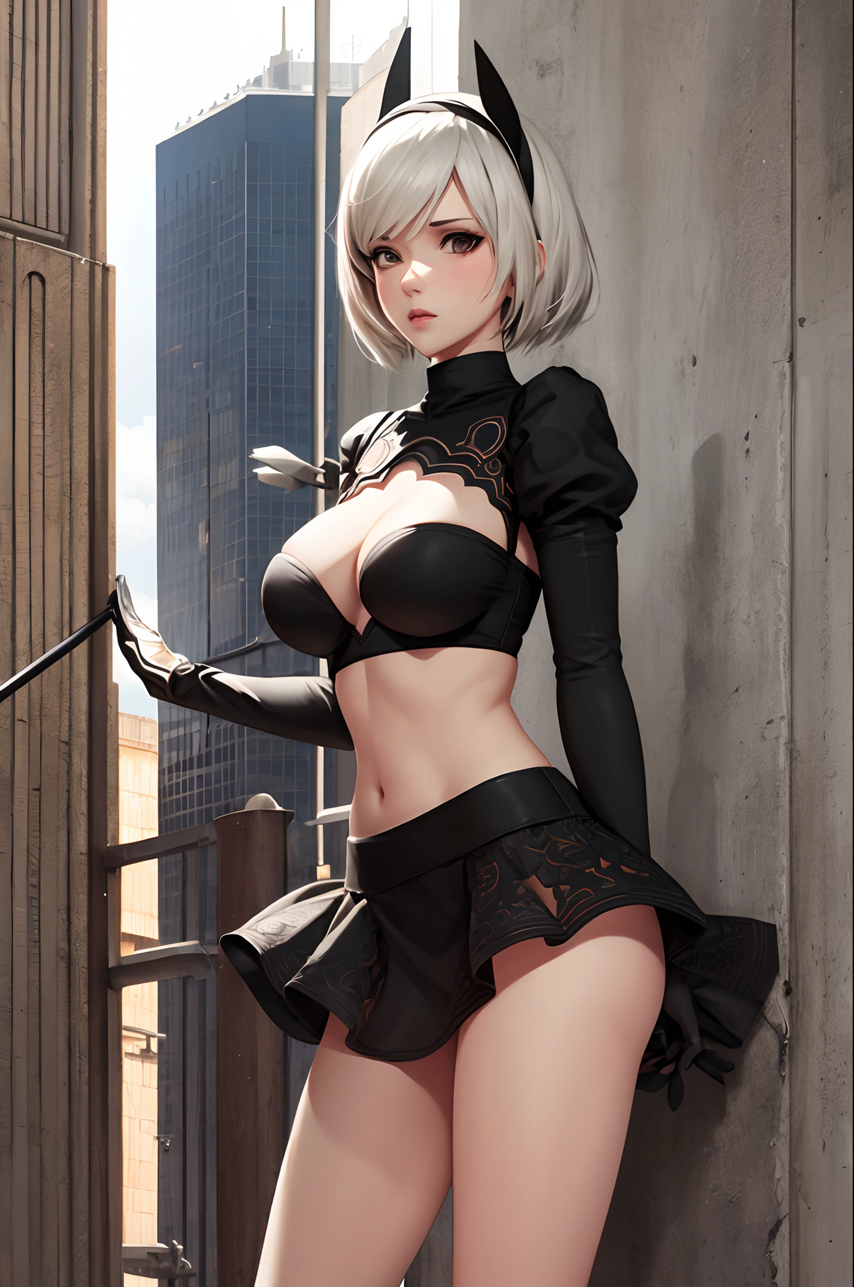 "Generate Nier Automata hot sexy body upscale 1"