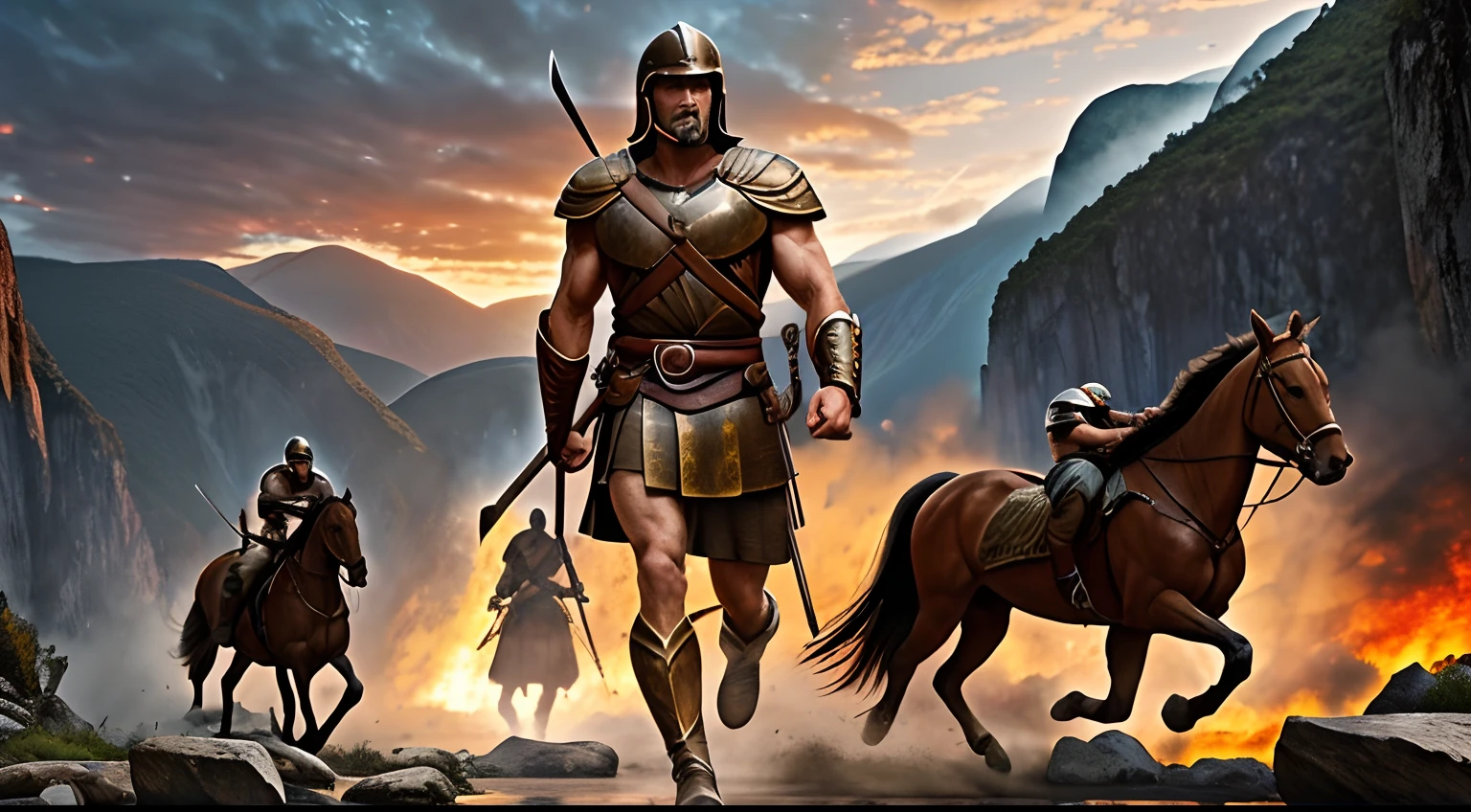 300 spartans in formation(best quality,4k,8k,highres,masterpiece:1.2),ultra-detailed,realistic:1.37,extremely detailed eyes and face,longeyelashes,determined look,determinedexpression,intense gaze,dynamic poses,defiant stance,detailed facial features,well-defined jawlines,athletic physiques,sturdy builds,muscular bodies,glistening sweat,rippling muscles,bronze-skinned,weathered faces,leonidas,leader of the spartans,stern expression,noble countenance,tanned skin,solidarity,bonded by honor,gleaming bronze shields,shield,polished metal,reflective surface,strong glare,imposing wall,brave warriors,incredible strength,heroic warriors,unyielding force,unbreakable defense,great skill,precise formation,synchronized movement,gorge of Thermopylae,dramatic scenery,wild and rugged terrain,mountainous landscape,deep ravine,narrow passage,sunrise,first light,dramatic lighting,soft golden glow,shadows and highlights,majestic atmosphere,ancient battlefield,epic battle,ancient warfare,bravery and sacrifice,stirring painting,heroic masterpiece,vivid colors,dynamic composition,powerful energy,authentic period details,warrior spirit,undefeatable courage