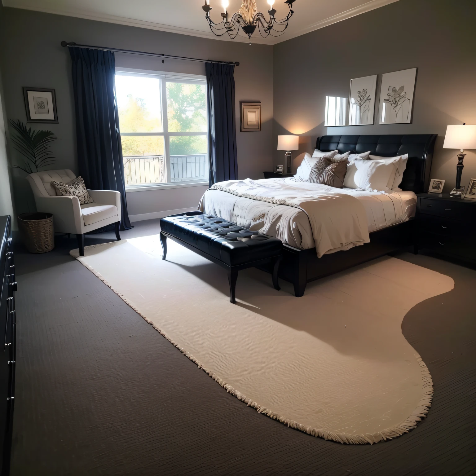 dark carpet bedroom with beautifully decorated dark carpet bedroom