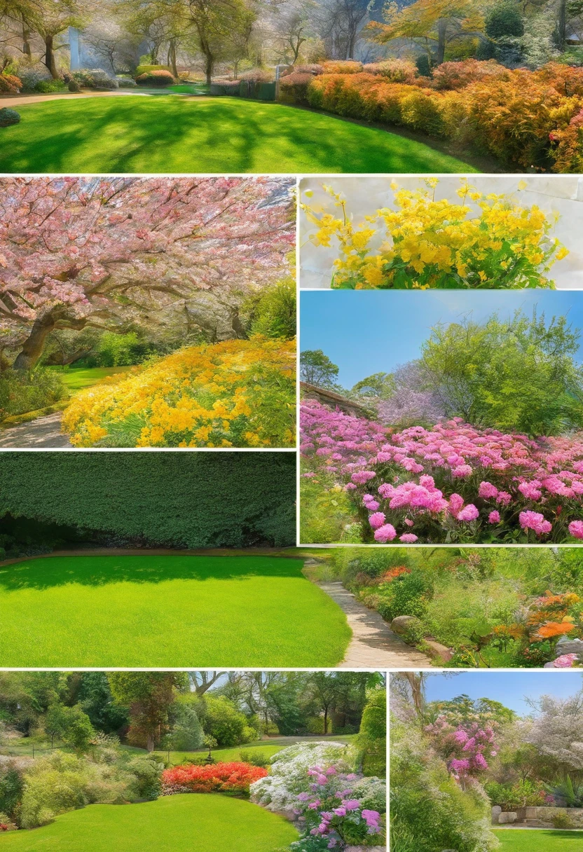 Real Pictures, photografic, Viewing angle 65°, Real Light and Shadow, En plein air, a closeup of a, lawn, Sunny day, simple background, Flowers, the trees, Detalhes realistas, 8K high-definition images, Circular platform::2,