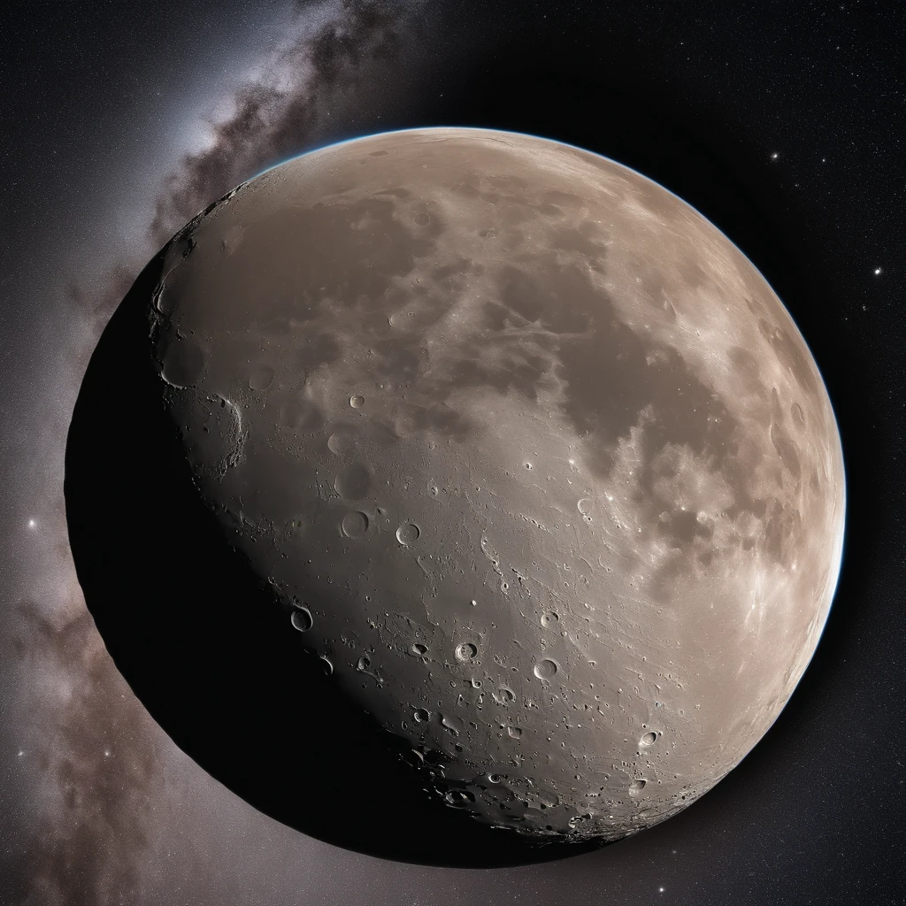 Master Parts、Superior Quality、superior image quality、The 8k quality、Beautiful pictures of the starry sky、magnifica、Arched Milky Way:1.25、Alafed view of Earth from the lunar surface:1.9, Lunar surface, space photo, on the moon, moon background, moon background, on the moon, Lunar soil, space photo, The Moon crashes into the Earth, The moon hits the earth, moonscape, Moon orbiting other satellites, Focus on the Moon, On Moon, number々Craters of:1.9