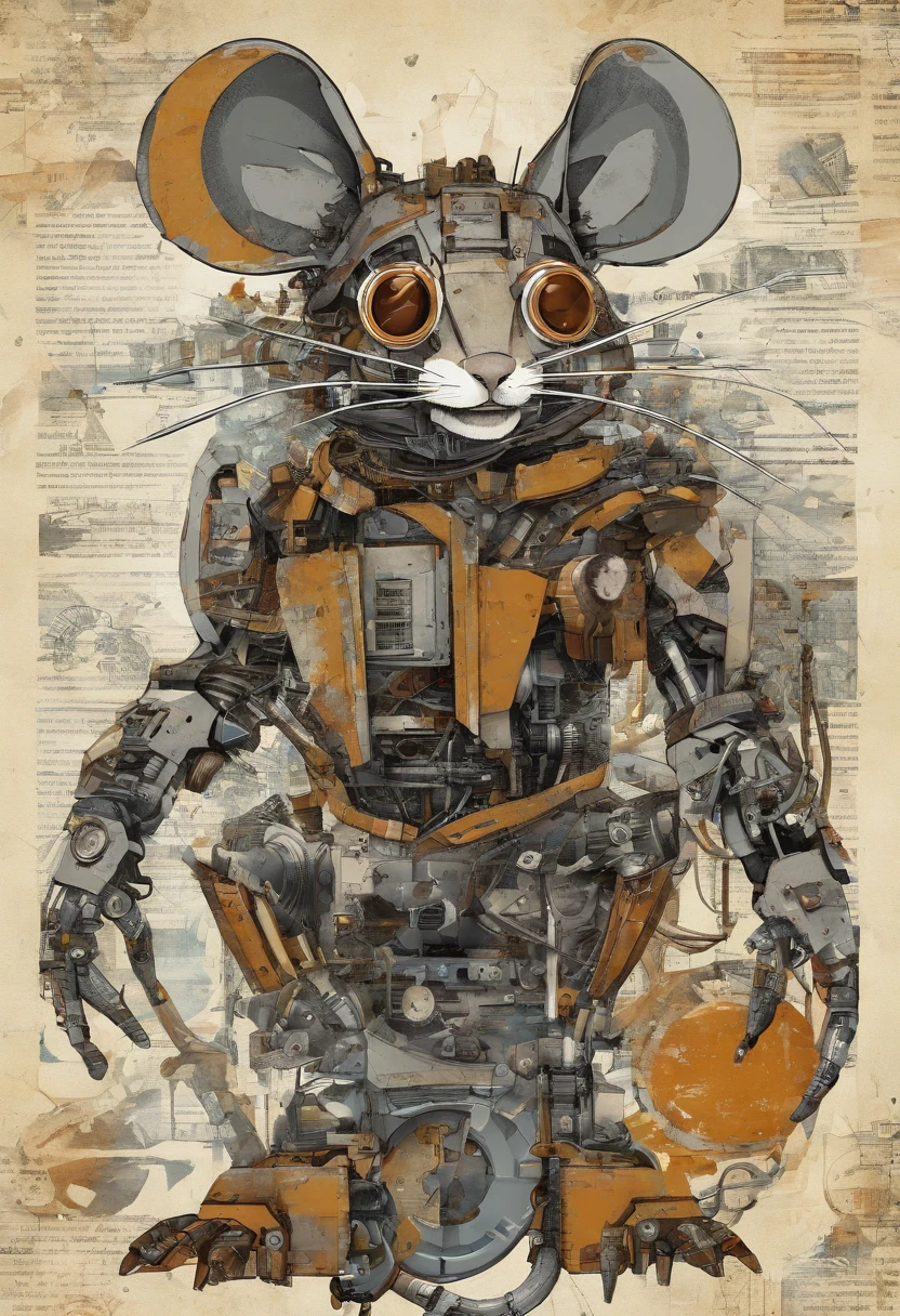 rat in a robotic mecha exoskeleton